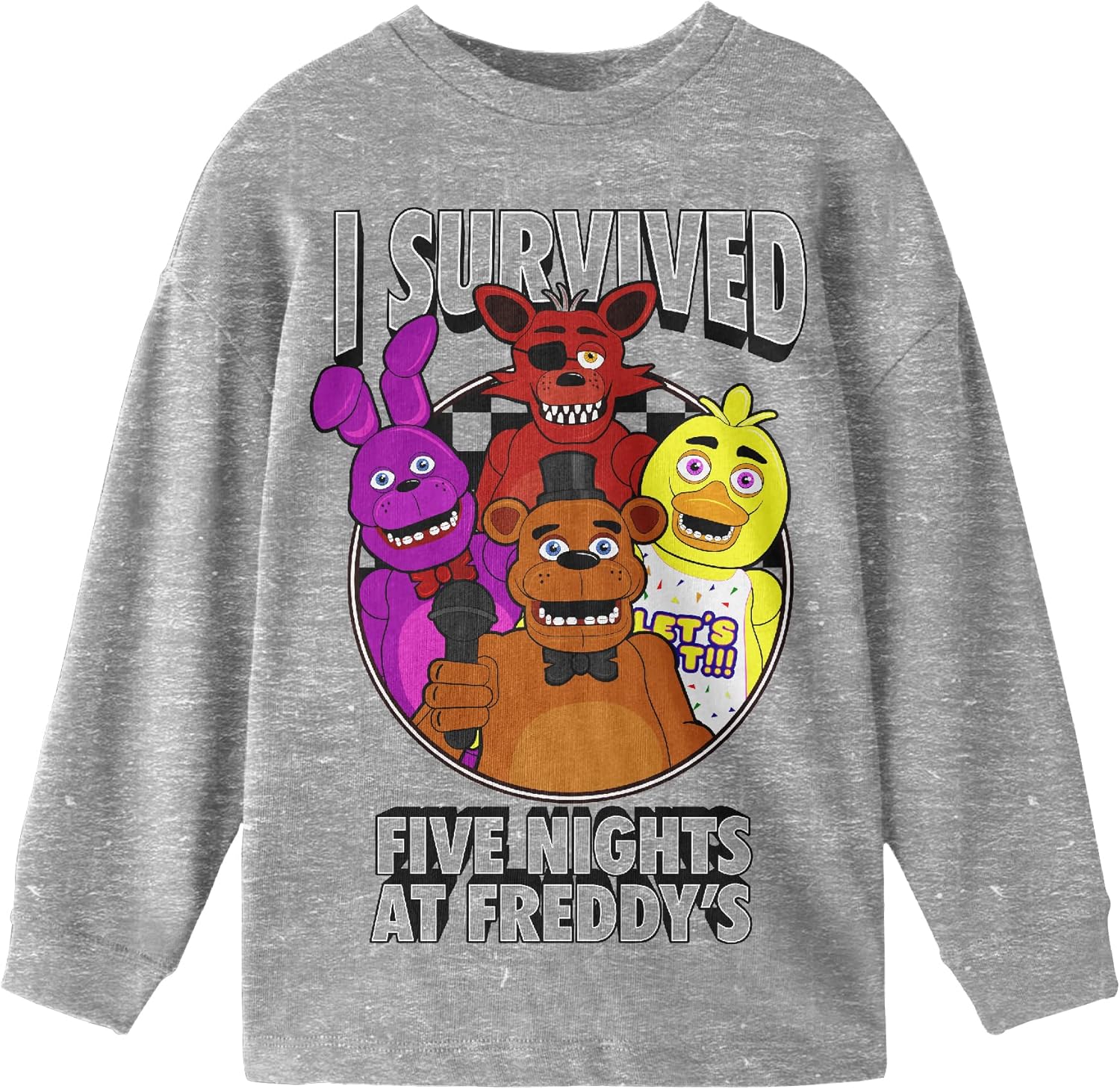 Five Nights at Freddy's I Survived Boy's 3-Pack Crew Neck Long Sleeve Tees - Image 3