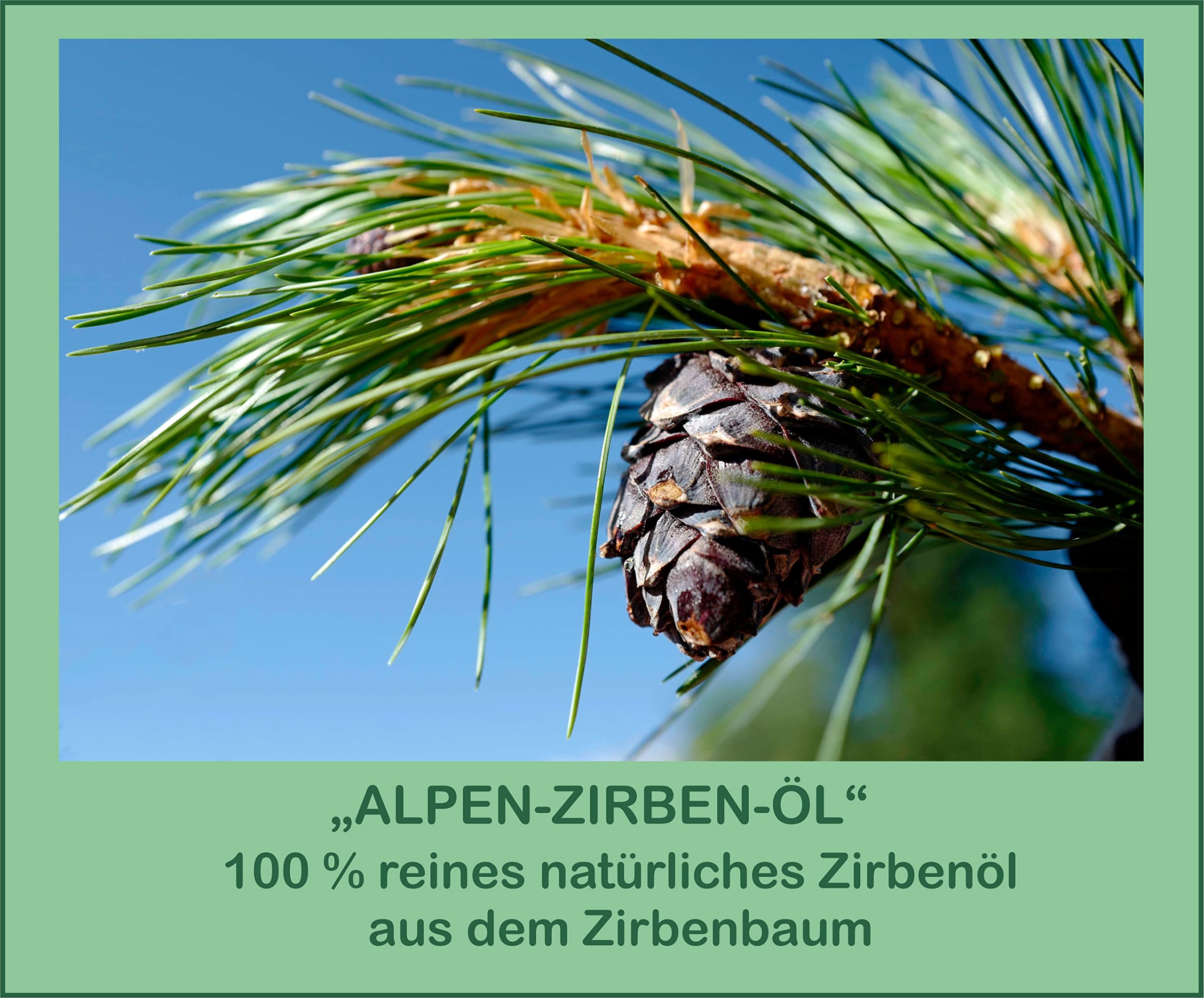 Alpen-Zirbenöl, hochwertiges Zirbenöl aus der Tauernregion Österreich; Bedarfsmittel als Duftöl, Raumduft-Diffuser, zur Aromabeduftung;(100 ml)