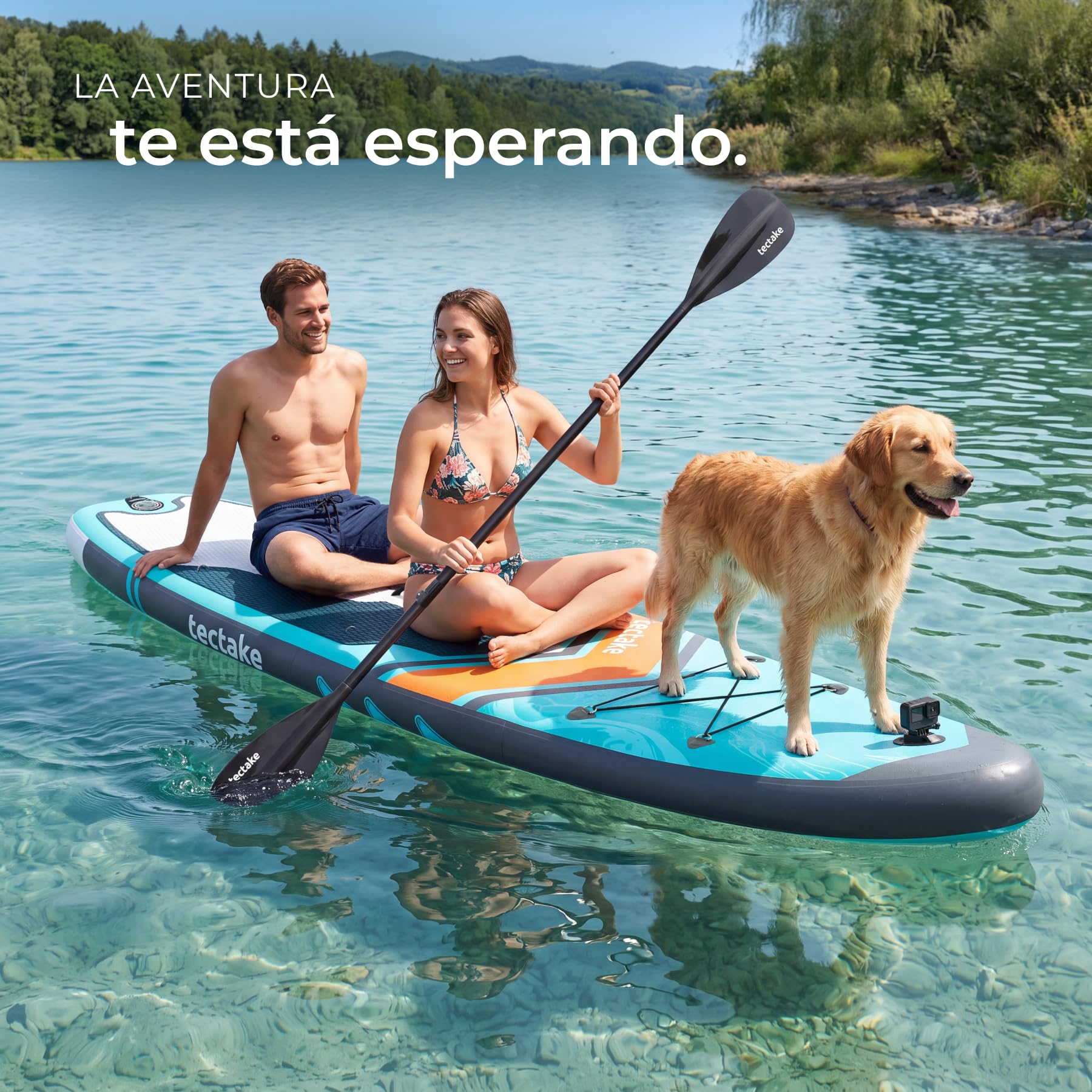 tectake® Tabla de Paddle Surf Hinchable
