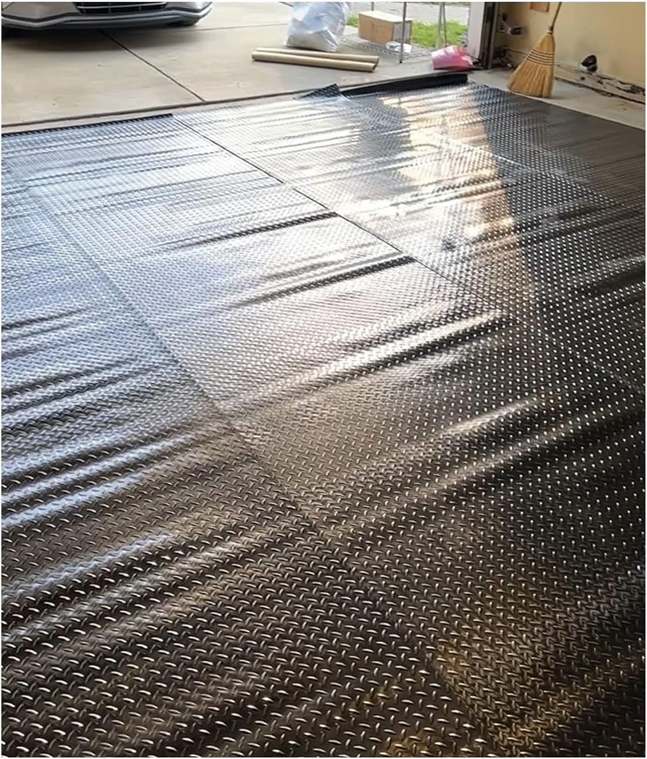 AviiSo Alfombra Cocina Lavable Antideslizante 3 mm de Espesor Corredor de Goma para Piso y tapete Protector para Garaje, Remolque RV, Estera de Placa a Cuadros Eco Friendly (Size : 120X200cm/47.2inX7