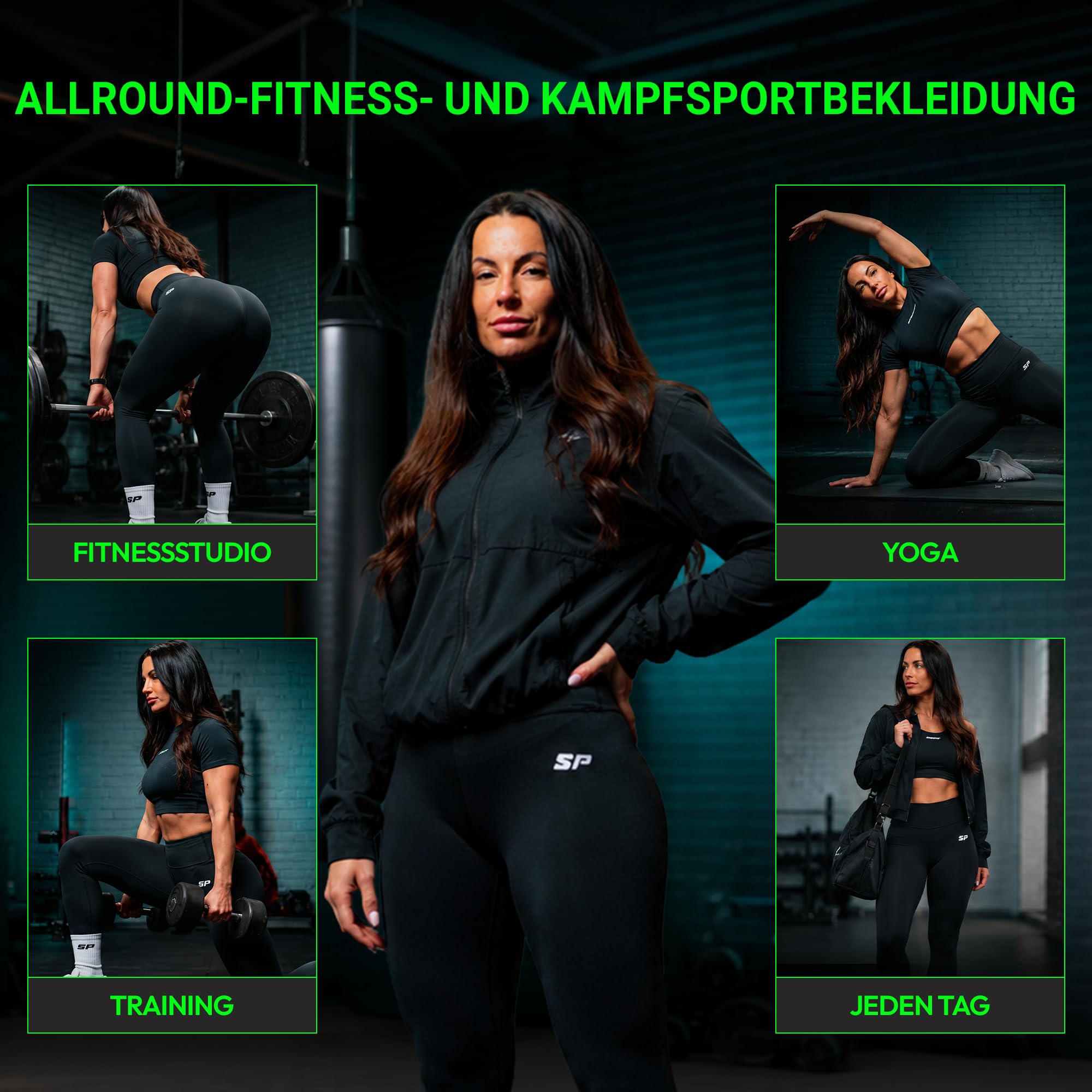Starpro Leggings da donna a vita alta, per yoga e fitness, con tasche nascoste, taglie dalla XXS alla L