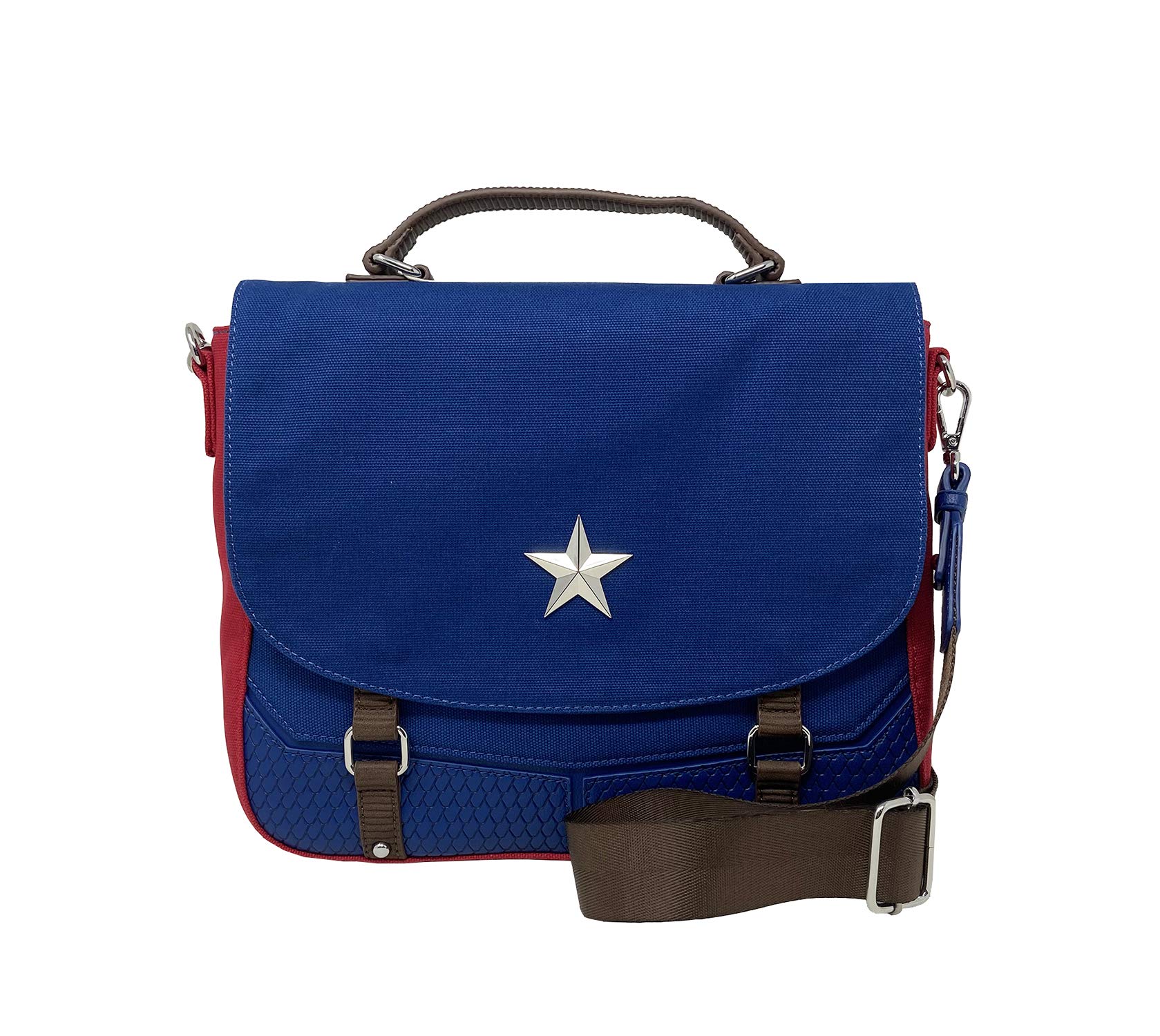 Loungefly x Captain America Endgame Hero Messenger Bag One Size Blue Multi