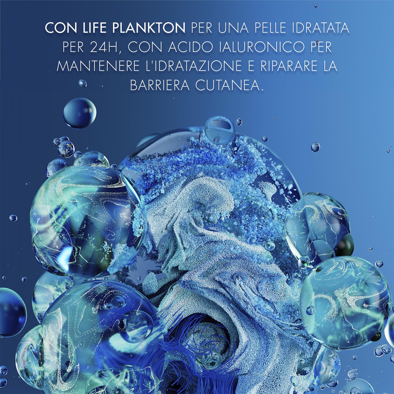 BIOTHERM Aquasource Aqua Bounce Super Concentrate, Crema Viso Idratante, Per Pelli Secche e Disidratate, Azione Idratante e Rimpolpante, Arricchita con Life Plankton e Acido Ialuronico, 50 ml
