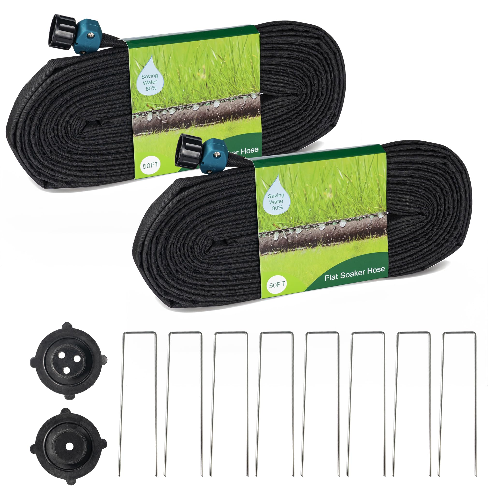 Hourleey Flat Soaker Hose 100 FT