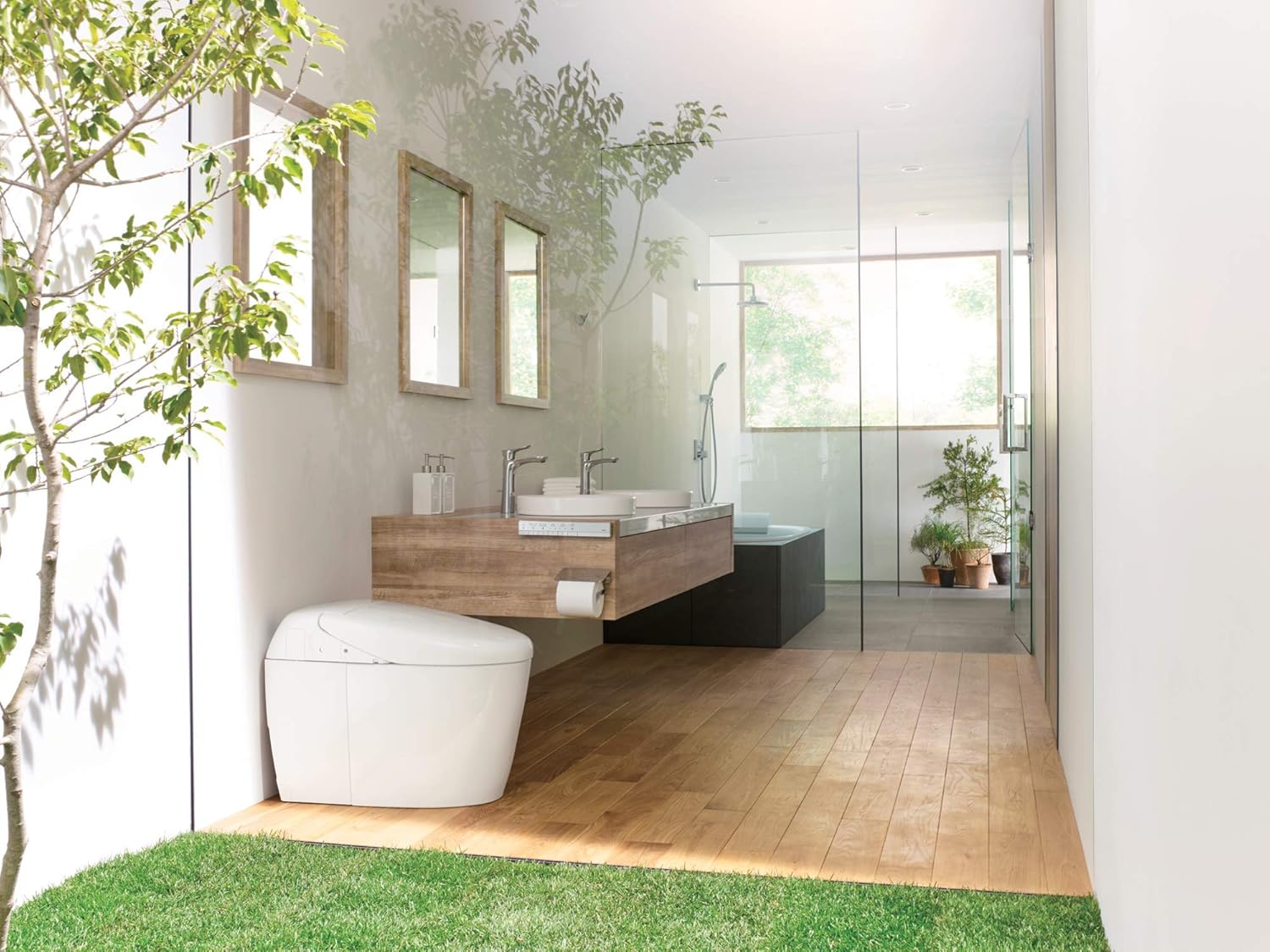 TOTO MS988CUMFG#01 NEOREST RH Dual Flush 1.0 or 0.8 GPF Toilet & SW3084#01 WASHLET C5 Electronic Bidet Toilet Seat with PREMIST and EWATER+ Wand Cleaning, Elongated, Cotton White