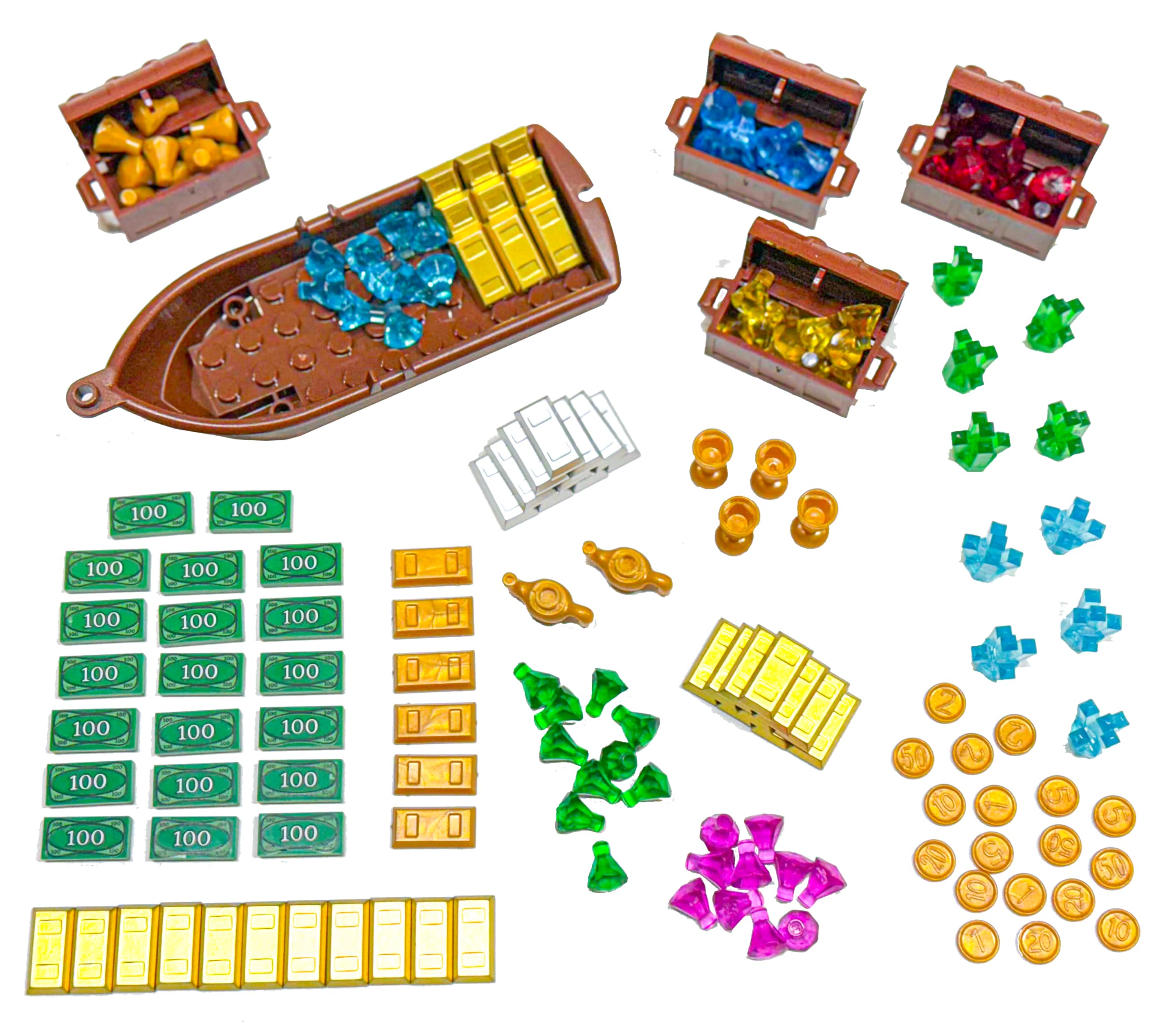 Amazon.com: Minizfigs Treasure Accessories Building Blocks Set