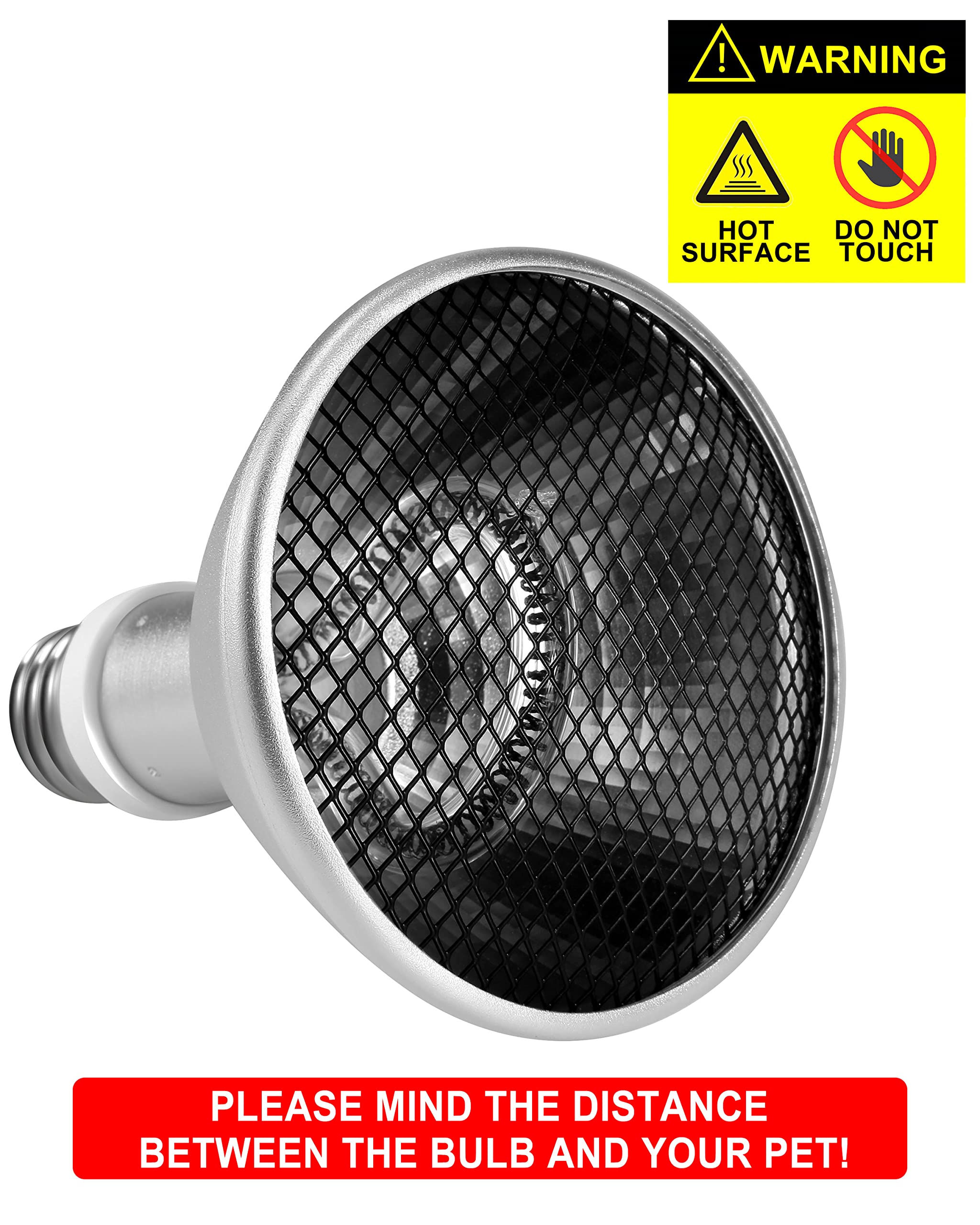 Deep Heat Projector - DHP 130W Infrared Reptile Heat Lamp Bulbs for Turtle Light Bearded Dragon Chicken Lizard Leopard Gecko Snake - image 6