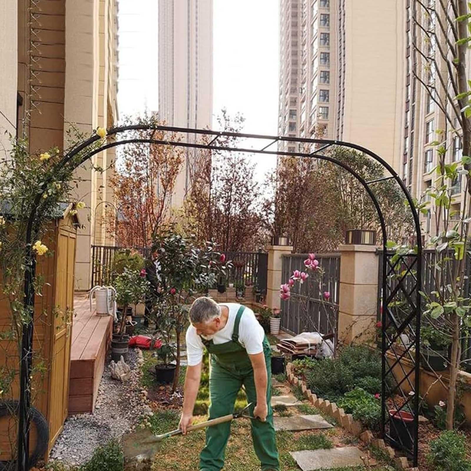 Arco da Giardino in Metallo, Arco per Rose, Arco per Traliccio da Giardino