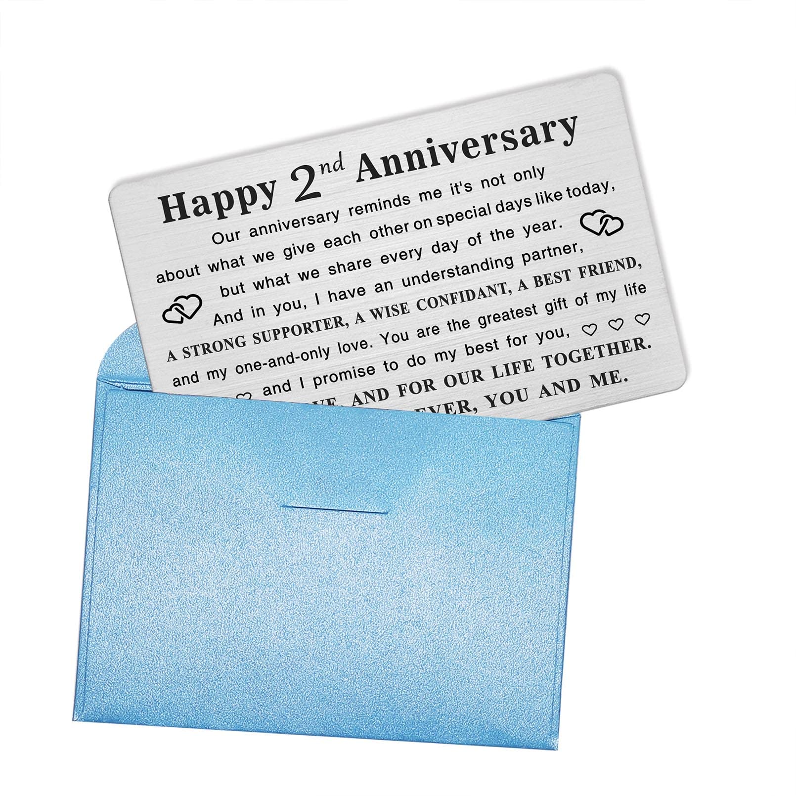 emena エメナ 2nd Anniversariy Coffret Amazon.com : STOFINITY Cotton 2nd Anniversary Card Gifts For
