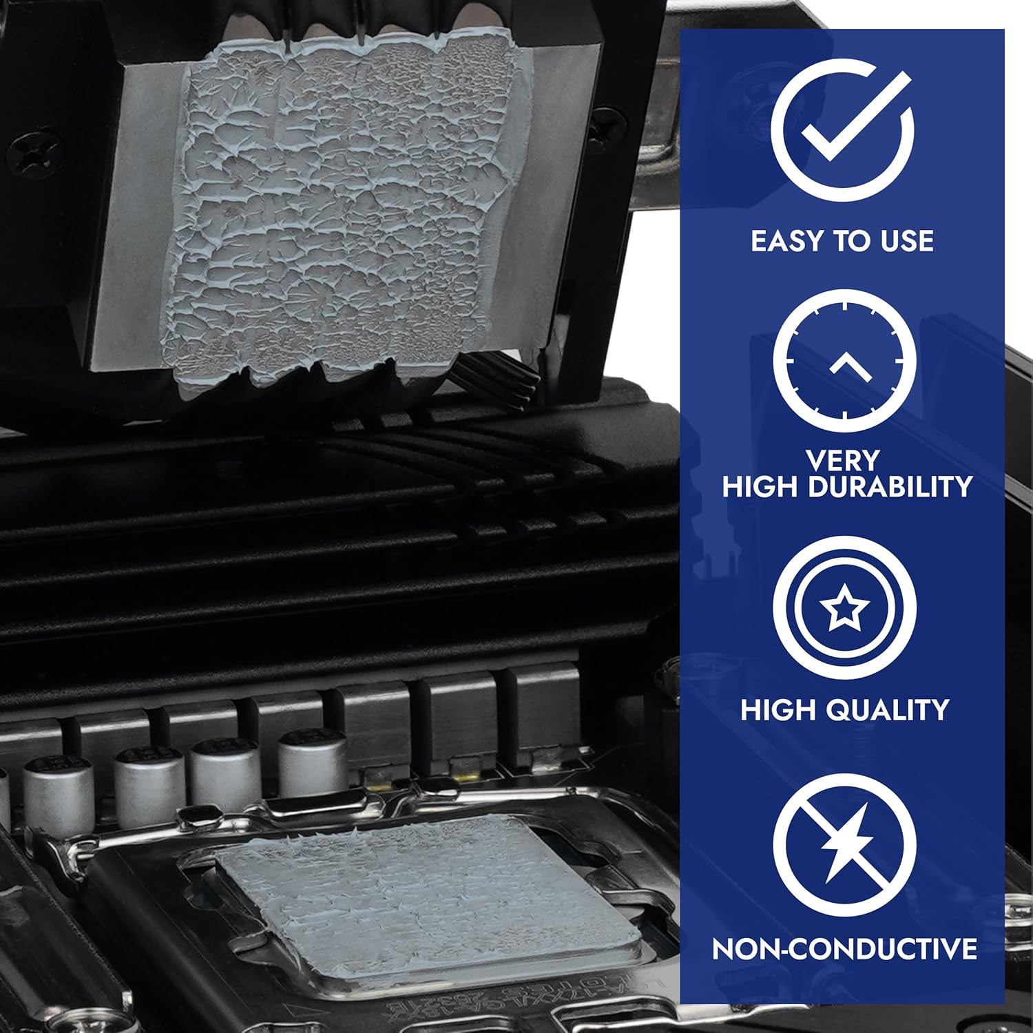 Polartherm X-10 Thermal Paste for CPU & GPU, 40 Grams, with Application aid, high Thermal Conductivity, Long Durability, Safe Application, Non-Conductive