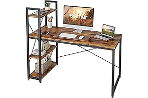 Bestier Computer Desk with Storage Shelves: The Perfect 55-Inch Home Office Solution
