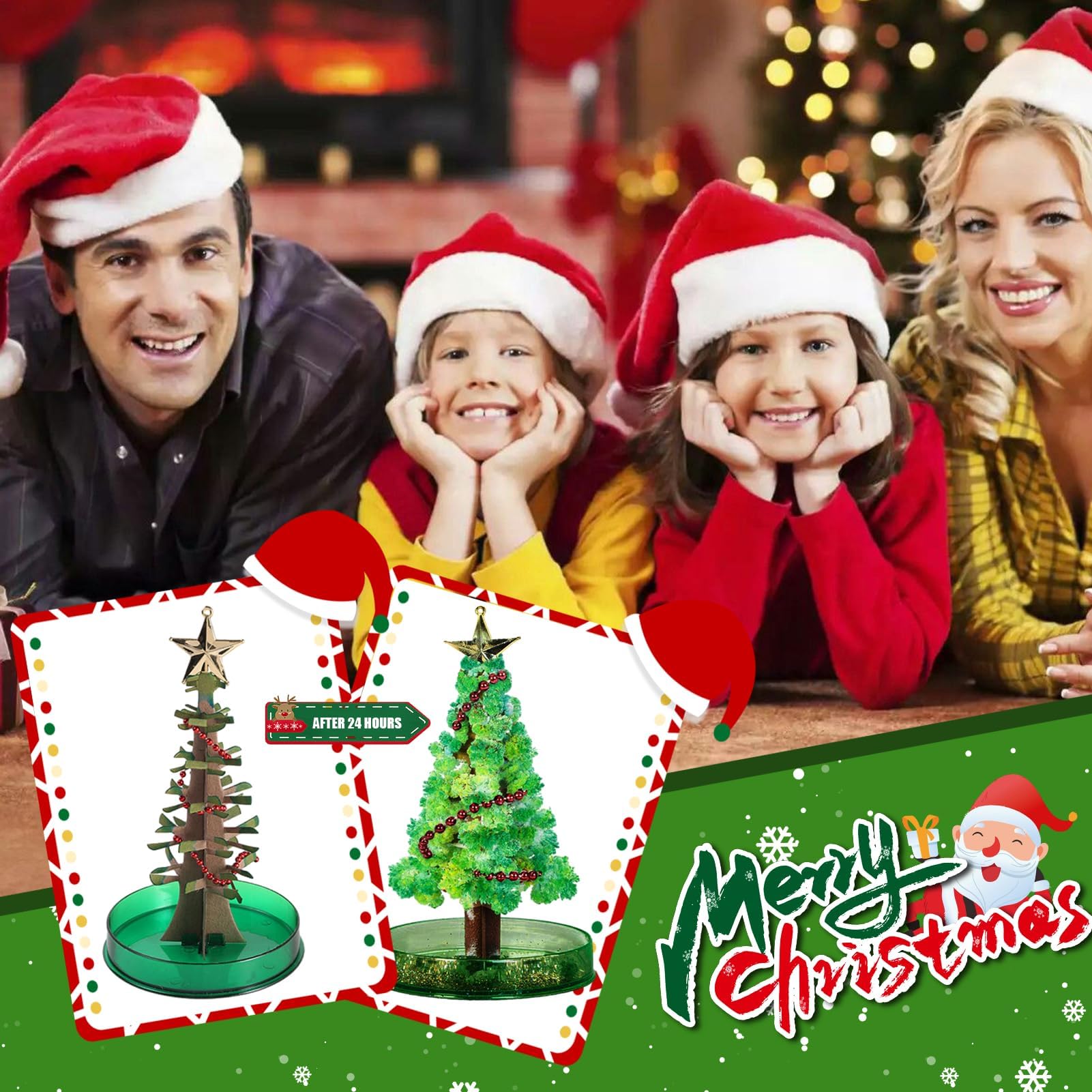 Sapin Magique Sapin De Noël Magique En Cristal À Croissance Magique, Jouets Éducatifs Arbre Magique Cristaux