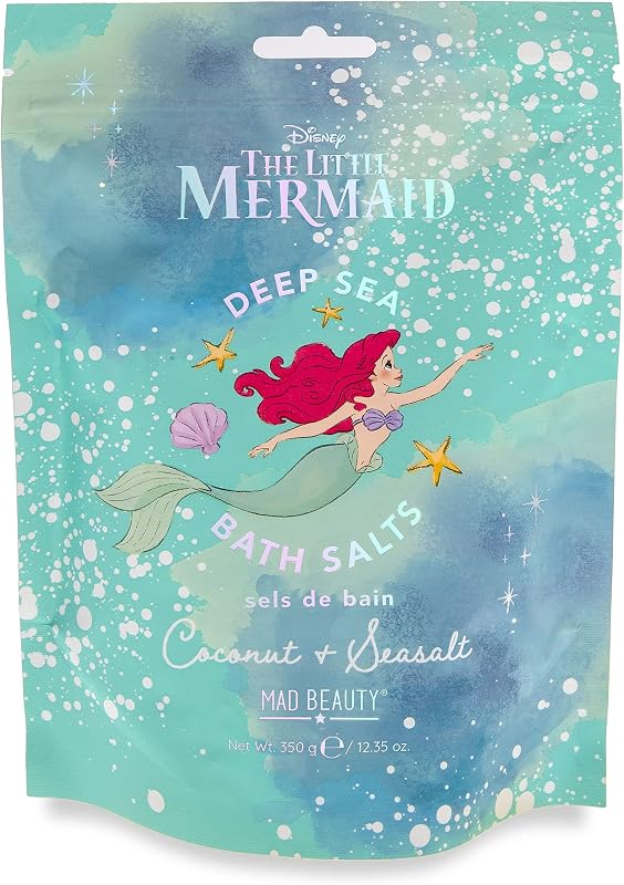 Sais de banho MAD Beauty Disney A Pequena Sereia com fragrância de coco e sal marinho