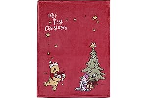 Disney Winnie The Pooh and Piglet Christmas Tree My First Christmas Blanket