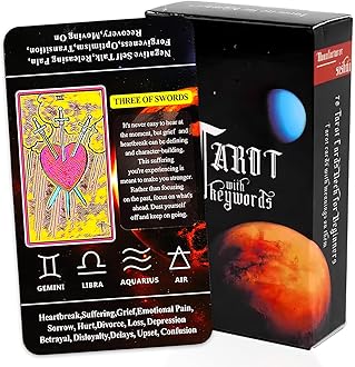 - CoolShef 78Pcs Tarot Card Deck Original– Classic Tarot Cards with Meaning for Beginners & Professionals – Mystical Oracle Cards for Spiritual Reading, Divination, and Self-Discovery