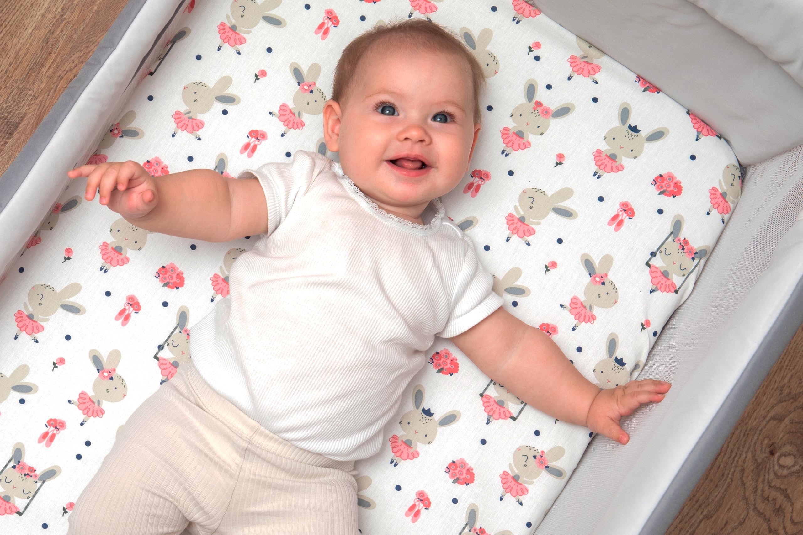 Lenzuola Next To Me 3PZ - Set 2 Lenzuola Cotone + Coprimaterasso Assorbente Safari Blu - Foto 7