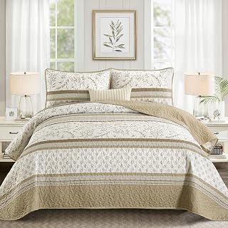 DJY Striped Quilt Set King Size