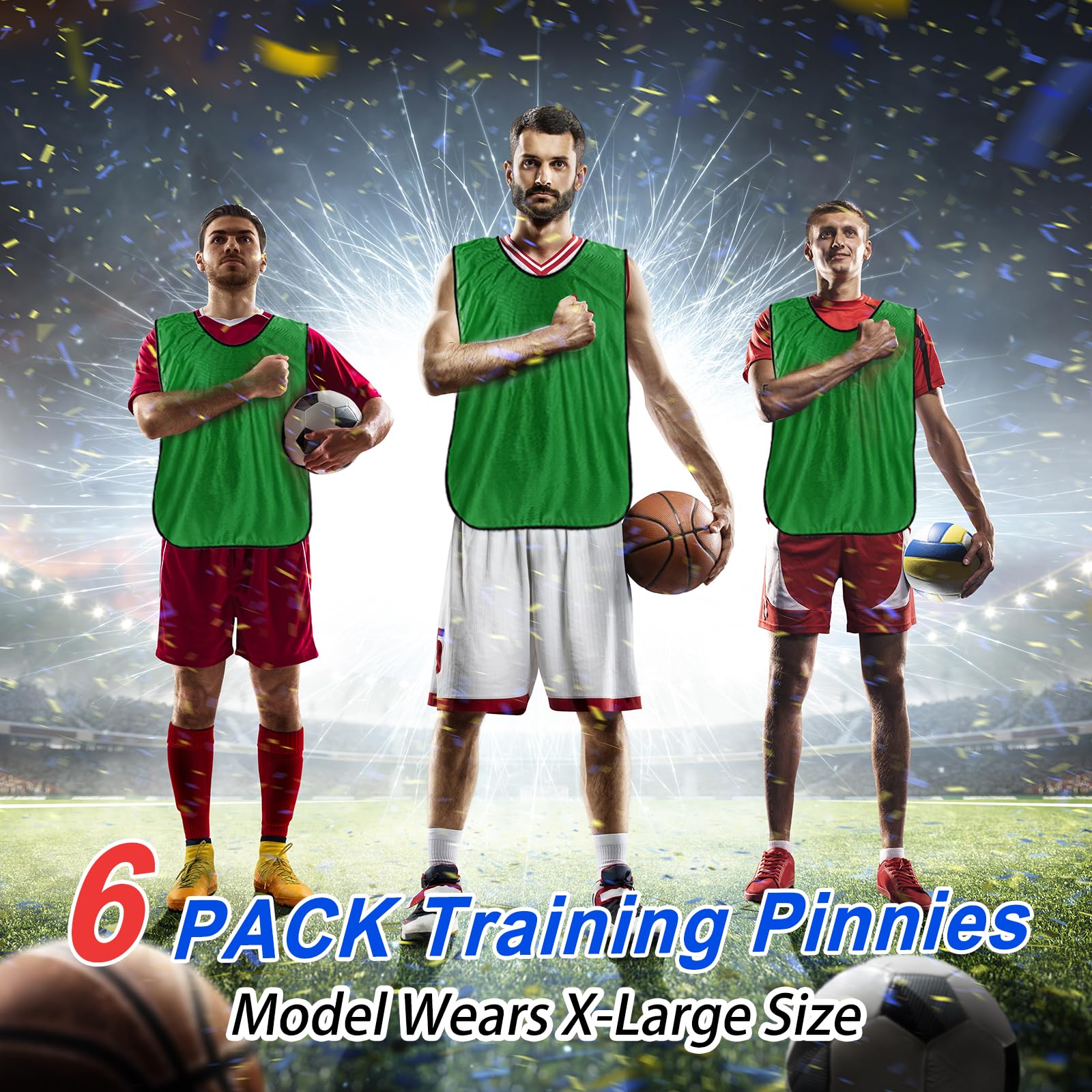 PATIKIL Scrimmage Weste, Fußballtrikot, Trainingsweste, Teamsport, Pinnies, Jugendliche, Fußball-Trainingstrikots