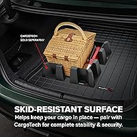 Vista 6 de WeatherTech Forro de maletero de carga para Mazda MAZDA2 - Detrás de la segunda fila con protector de parachoques (40443SK) Negro