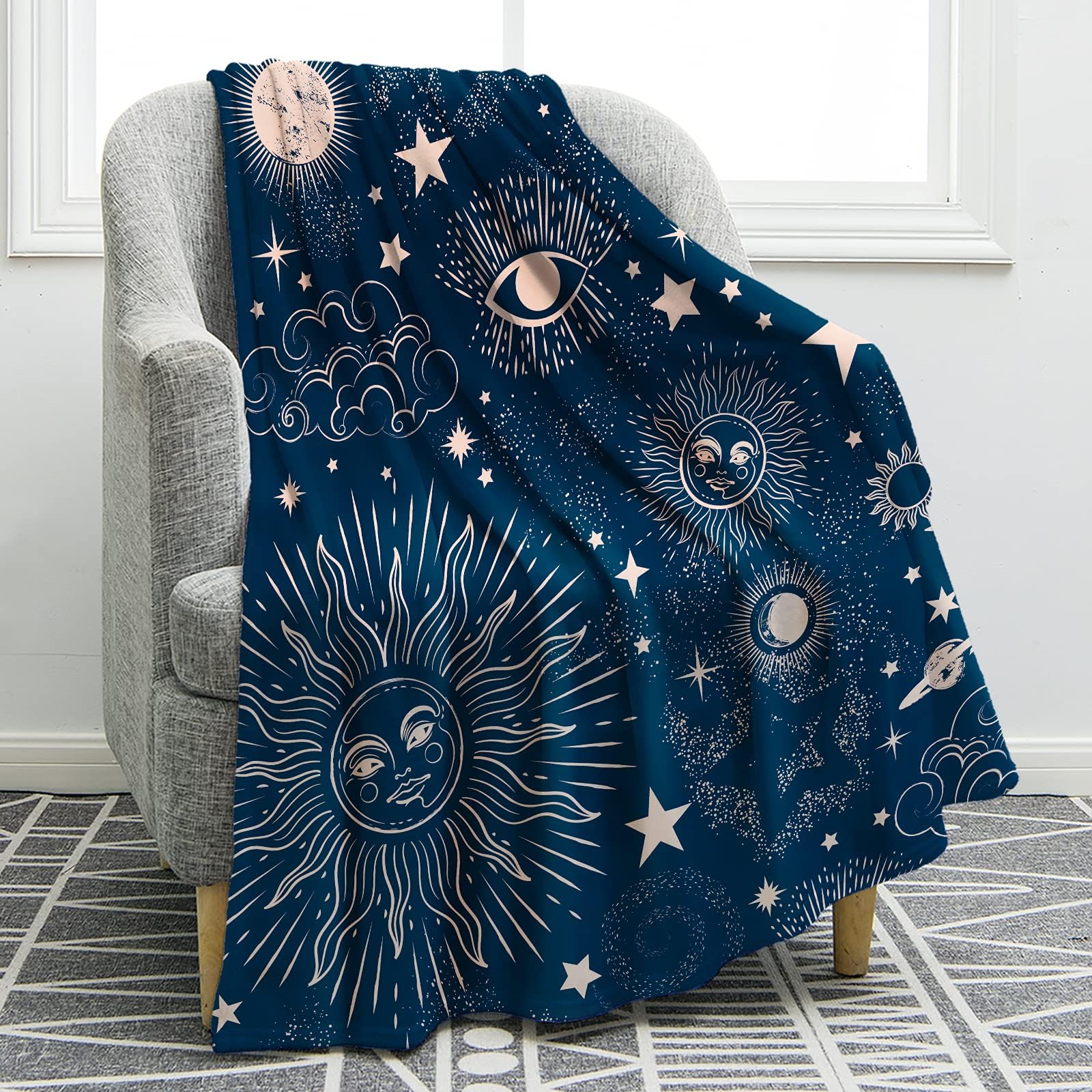 Jekeno Galaxy Blanket Gifts for Adults Kids, Space Themed Gifts for Women Men, Christmas Birthday Valentine's Day Gifts for Girls Boys, Galaxy Throw Decor for Home Bedroom Living Room Bed Couch