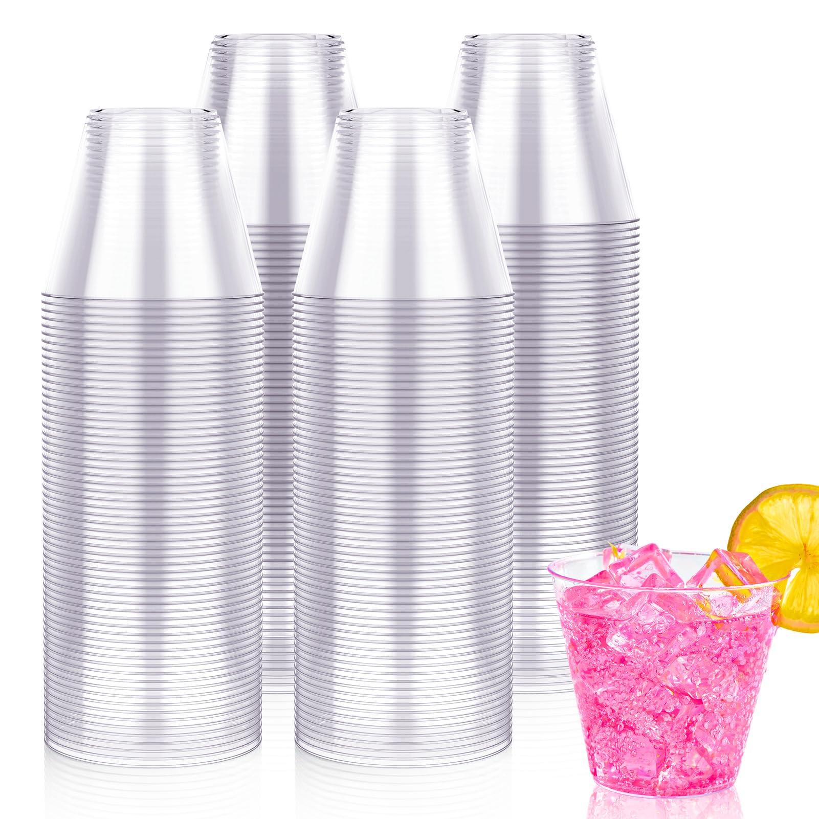 JOLLY CHEF 100 Pack 9 oz Gold Glitter Party & Wedding Cups — Amazon image 9