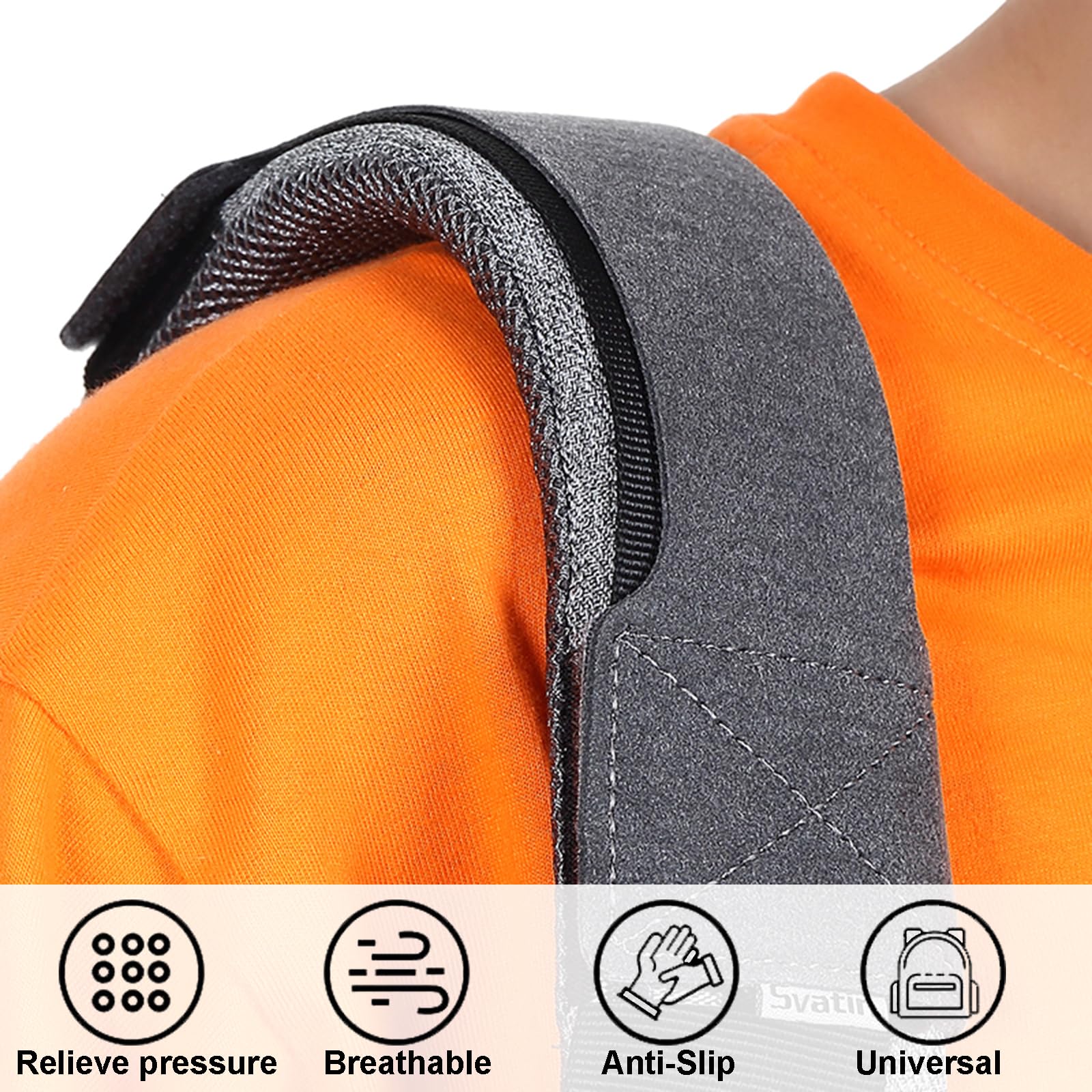 svatin Shoulder Strap Pad Replacement,Universal Removable Anti-Slip Relieve Pressure Comfort Backpack Strap Pads Cushion