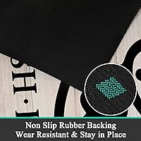 Vista 4 de Pauwer - Alfombra de cocina estilo granja, 20"X48", beige, antideslizante, lavable, hecha a máquina