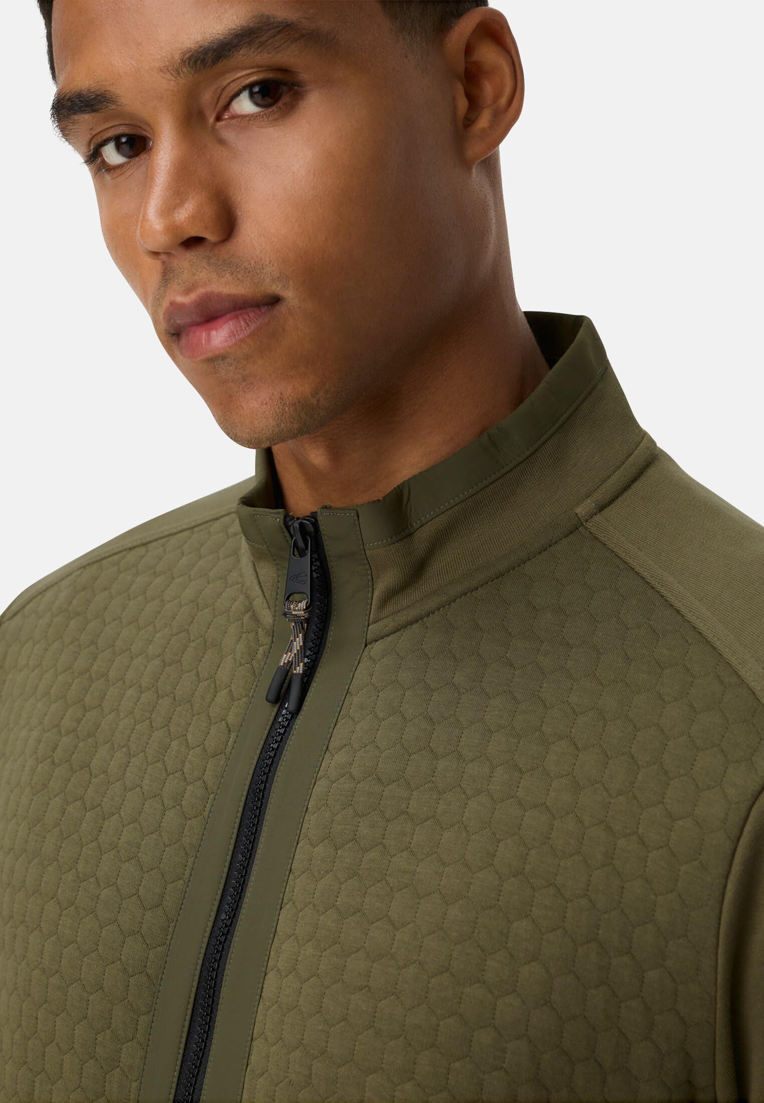 camel active Męska bluza z mieszanki bawełny, leśna zieleń, M
