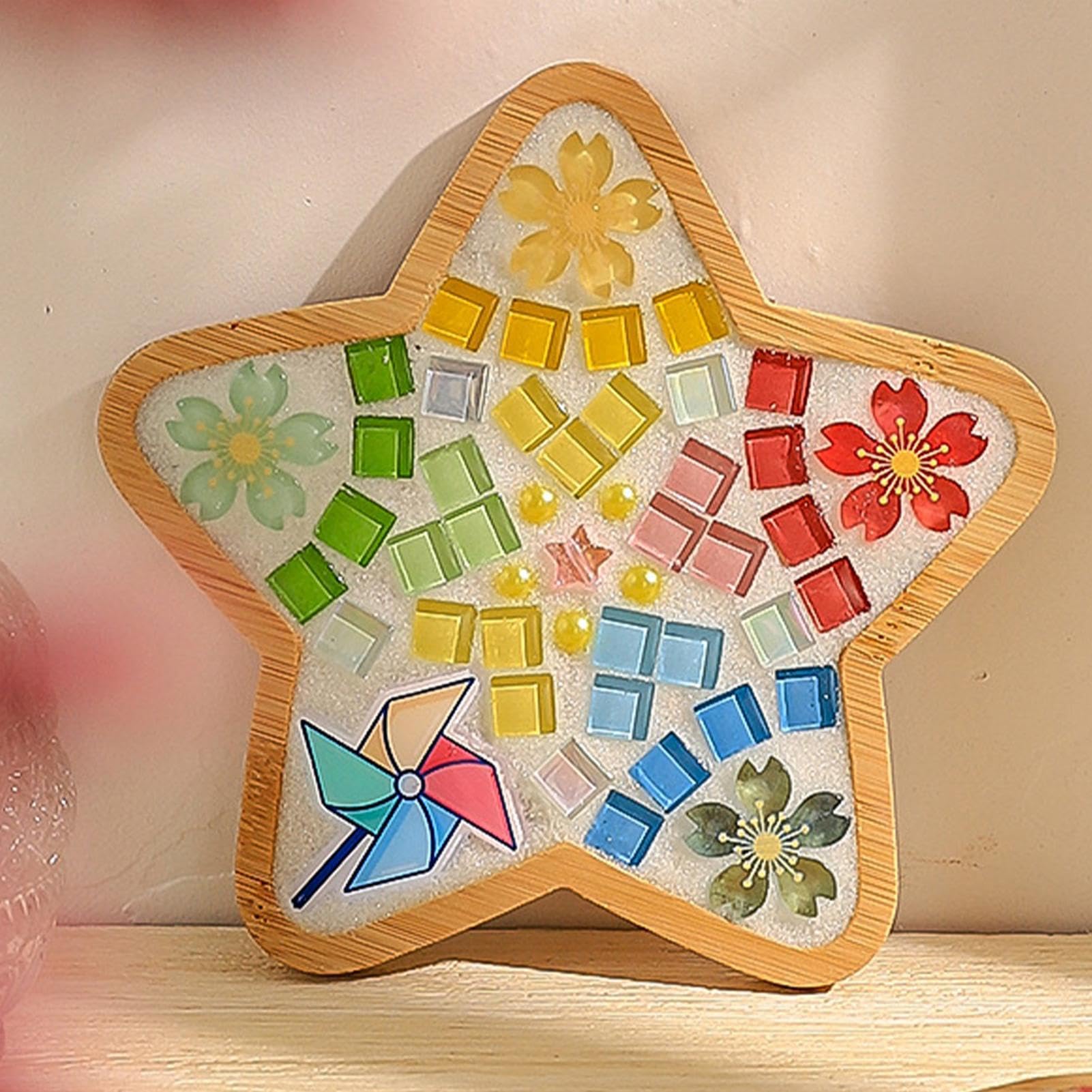 Teselas de Mosaico de Vidrio para Manualidades 1100 Piezas Suministros de