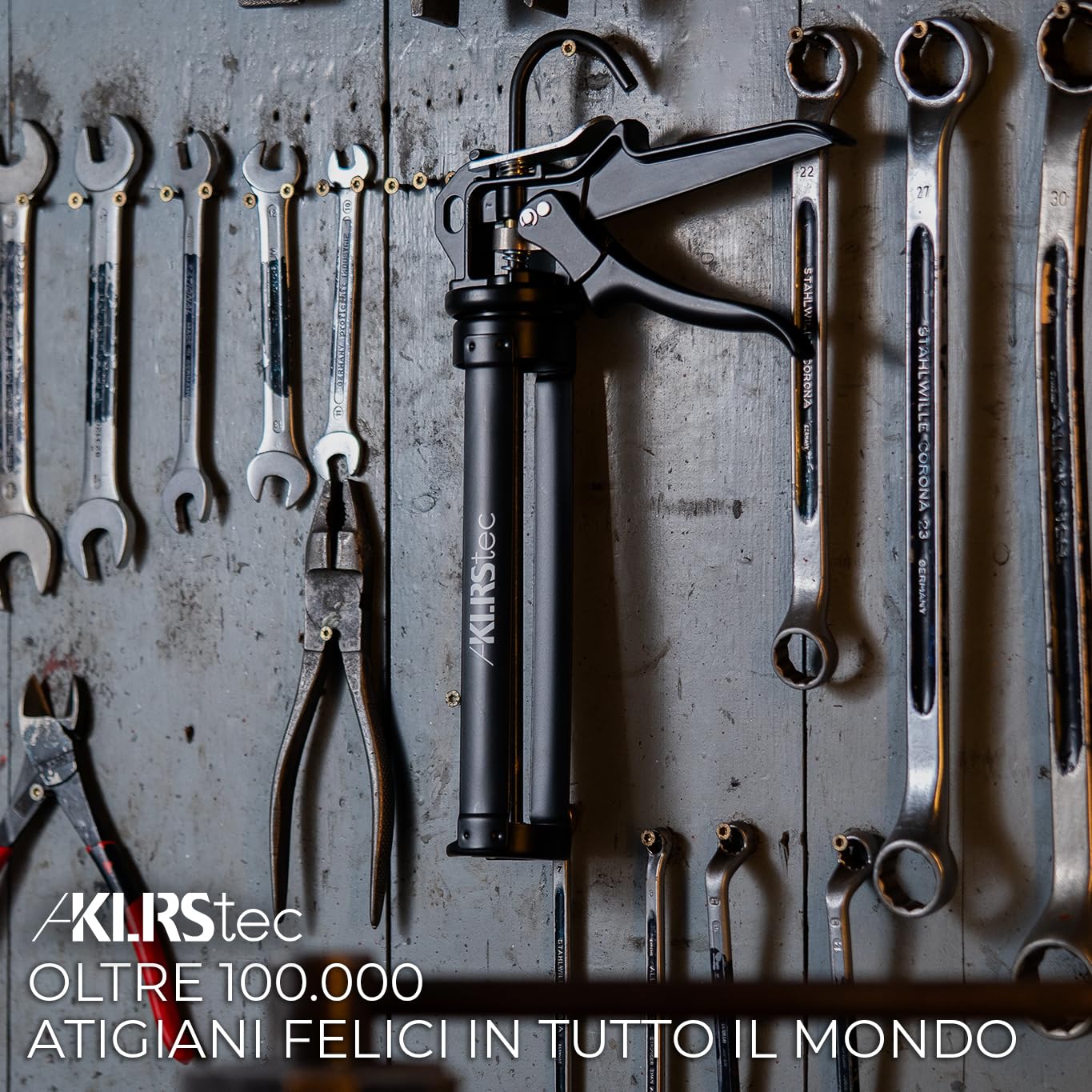 KLRStec® PROFESSIONAL Pistola a cartuccia con rapporto massimo 25:1 - Pistola a cartuccia professionale 4K per tutte le comuni cartucce di sigillante e adesivo da 150-300 ml