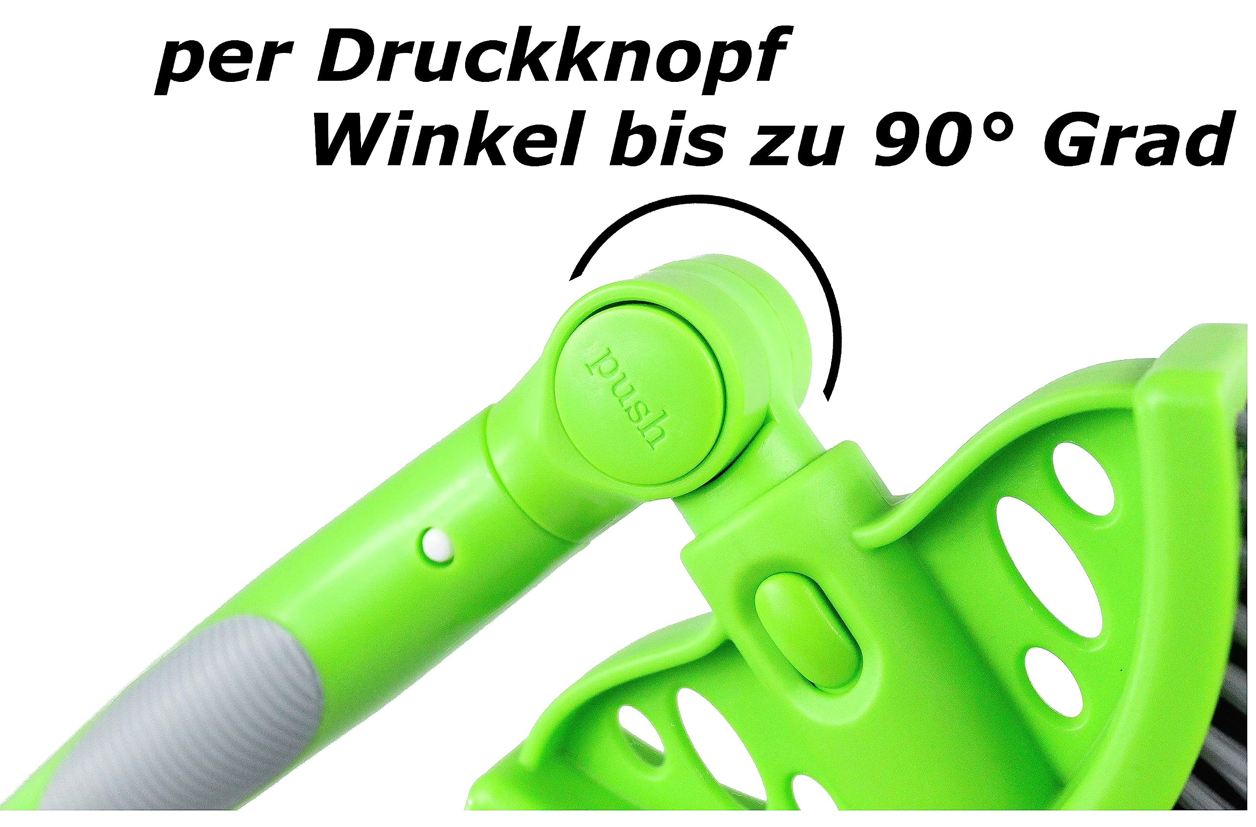 Dachrinnenbesen Eckbesen 6 Meter mit Winkel Verstellbarer Winkelbesen mit Alu Teleskopstange und Kunststoffborsten
