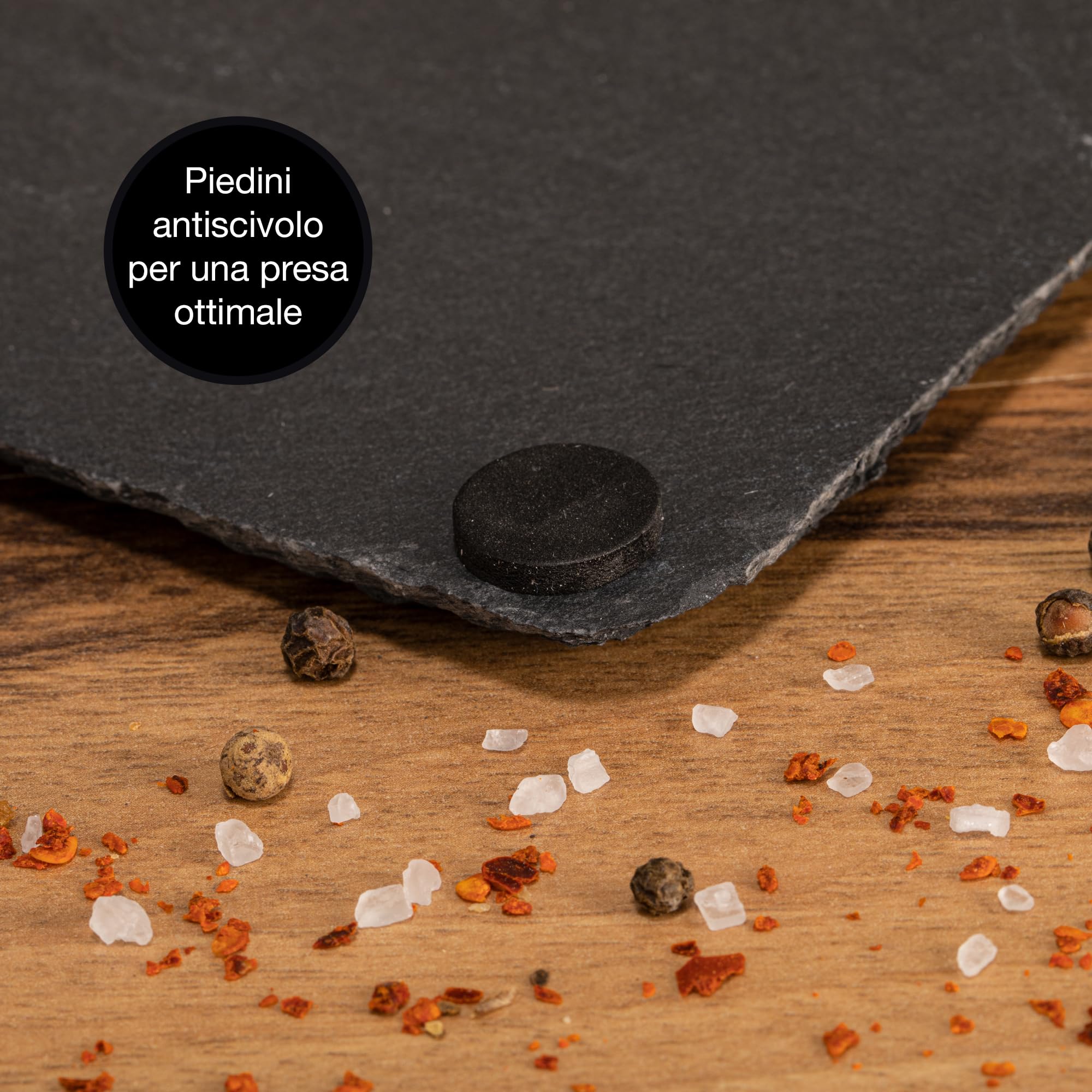 Moritz & Moritz 6 Piatti in Ardesia Rettangolare 30x20cm - Piatti da Portata Con Matita a Gesso - Per Buffet, Sushi e Formaggio, Perfetti per Decorare