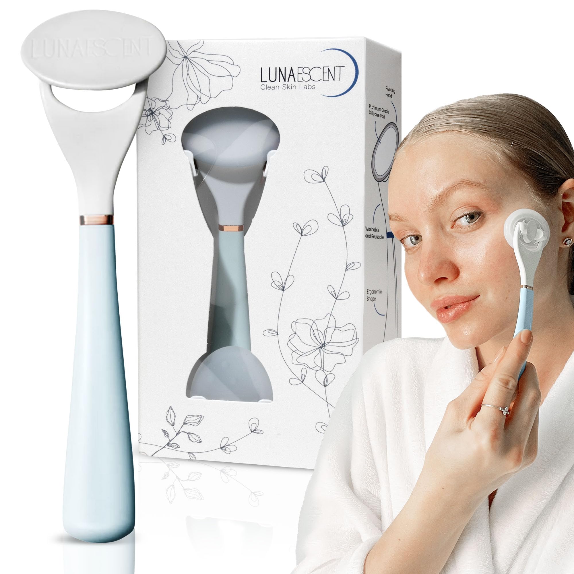 Serum Applicator for Face Applicator Only Reusable Skincare Applicator Serums, Oils, Medicated Ointments, Sunscreen, Makeup, Face Cream Applicator,