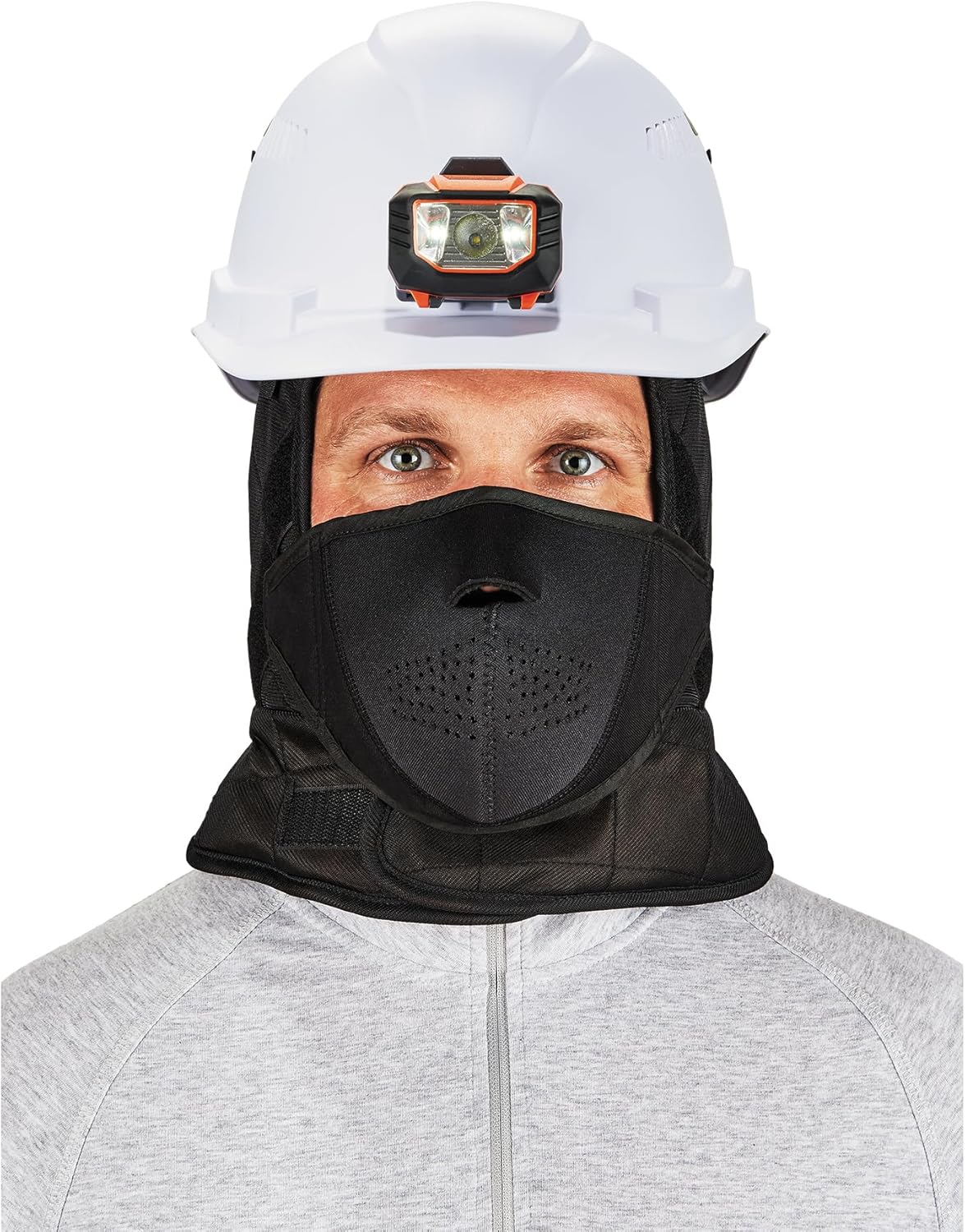 Ergodyne - 16878 Insulated Winter Hard Hat Liner with Neoprene Mouthpiece, N-Ferno 6878 Black