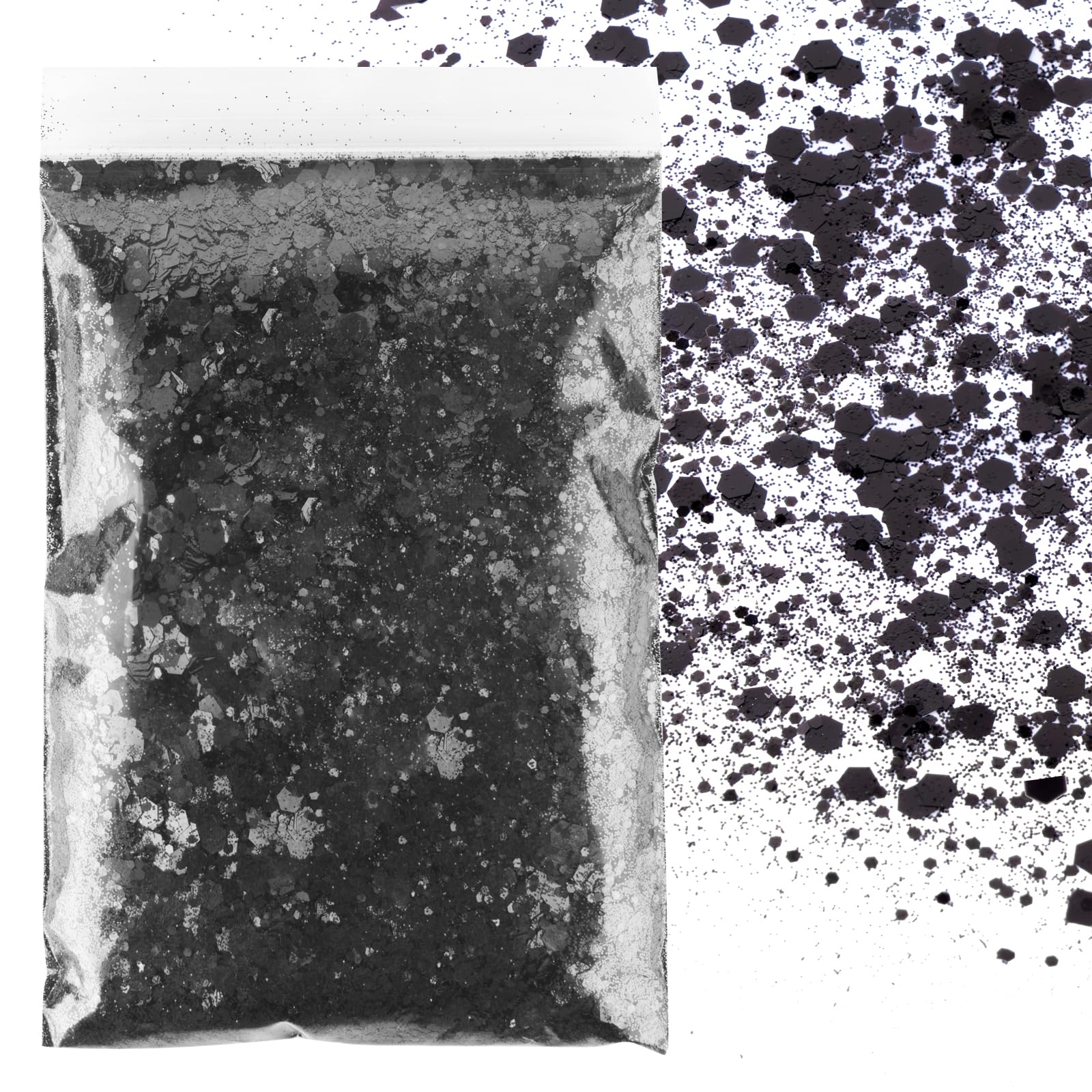 Glitter Polvere Argento 2x50g - Per Unghie, Corpo, Artigianato, Fai Da Te - Foto 9