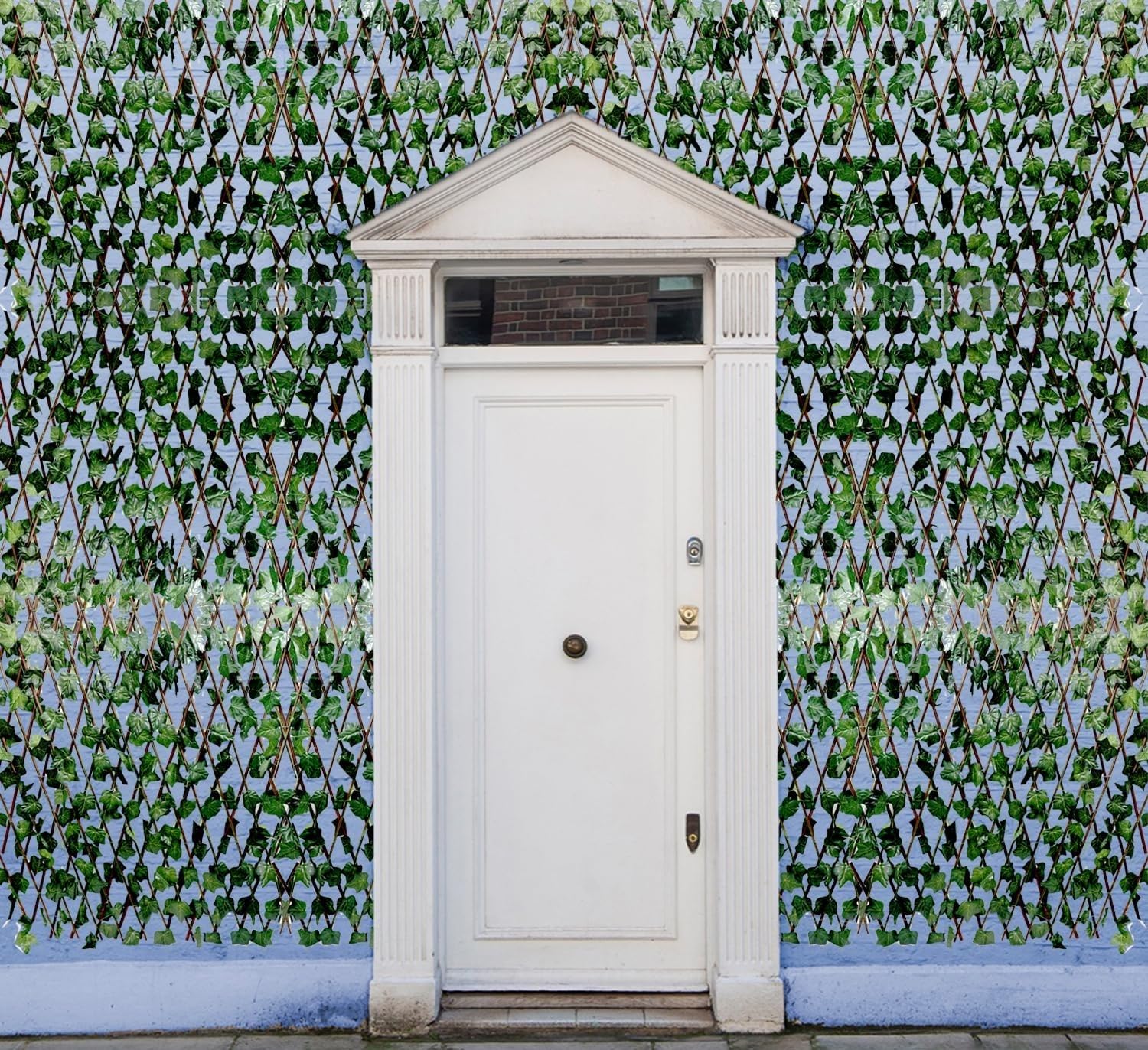De Gardenia Expandable Wooden Garden Fence with Artificial Leaves for Wall & Ceiling, Privacy Screen, Decorative Faux Ivy Panel, Green, 3ft x 3ft for Outdoor & Indoor Use - Image 5 thumbnail
