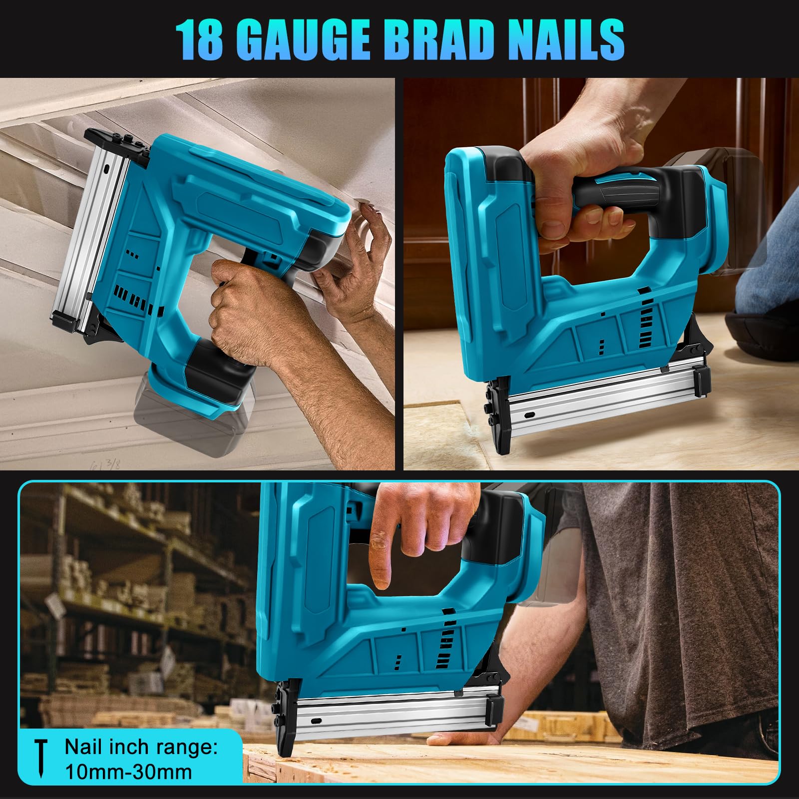 Pinzatrice elettrica senza fili Makita 18 V, 120 chiodi/min, 550 W - pinzatrice per tappezzeria, falegnameria, lavorazione del legno
