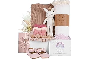 meloom Deluxe Baby Girl Gift Set: Perfect Newborn Baby Shower Gift