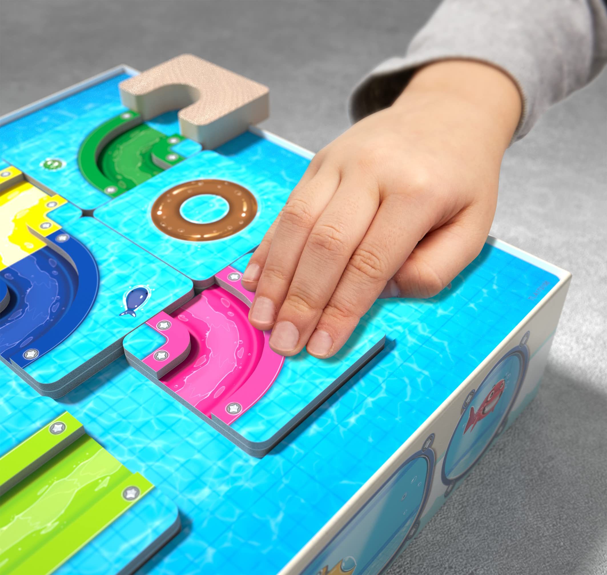 HABA 306827 - Logic! Games - AquaNiloPark, Juego Infantil en Solitario de lógica, autocorrectivo. Más 6 años