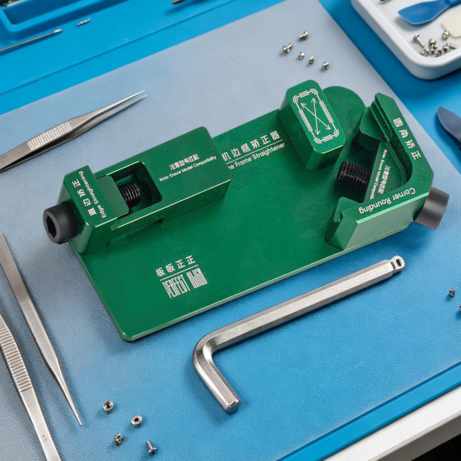Raddrizzatore Bordi Smartphone 2 In 1 Riparazione Bordi Dritti E Angoli | Attrezzo Raddrizzatore di Bordi del Telefono Per Smartphone Tablet Allineamento Uso Domestico Officina Studio