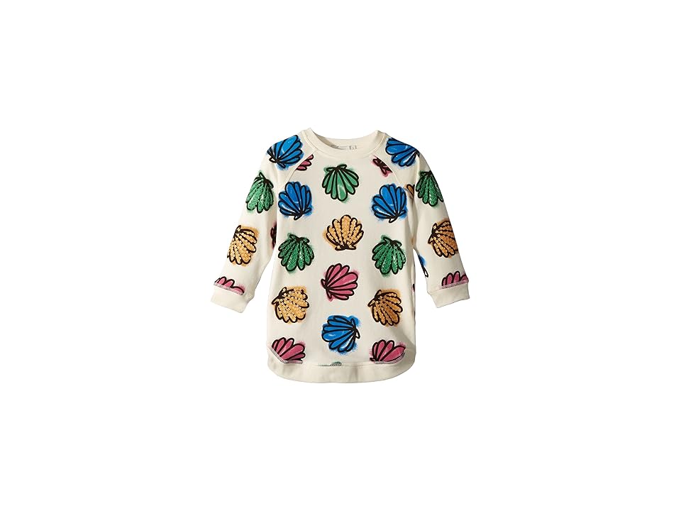 

Stella McCartney Kids Sapphire Knit Dress w/ Colorful Seashell Print (Toddler/Little Kids/Big Kids) (Cream) Girl's Dress