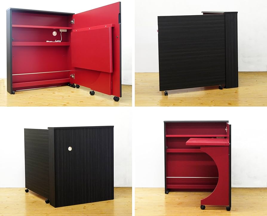 Amazon.co.jp: 大川家具 ヨコタウッドワーク デスクキャビネット 畳む