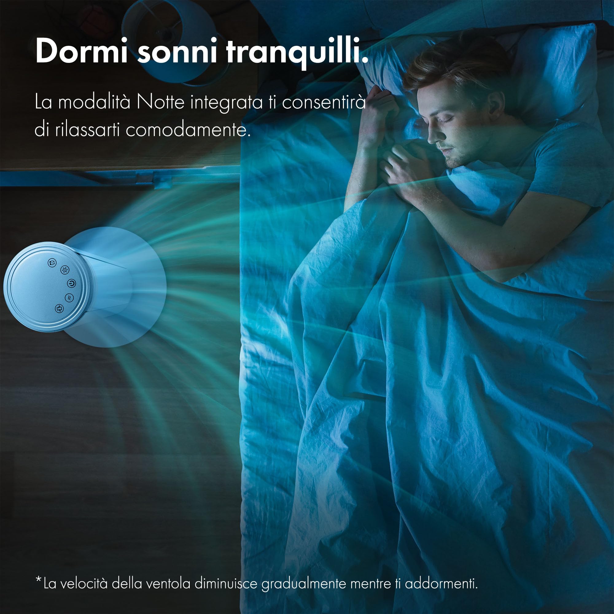 VonHaus 87cm Ventilatore a Torre Bianco, Ventilatore con Telecomando per Camere da Letto, 60W Ventilatore a Colonna- 3 Velocità, Oscillazione a 70°, Timer di 7 ore, Display a LED e Vassoio per Aromi