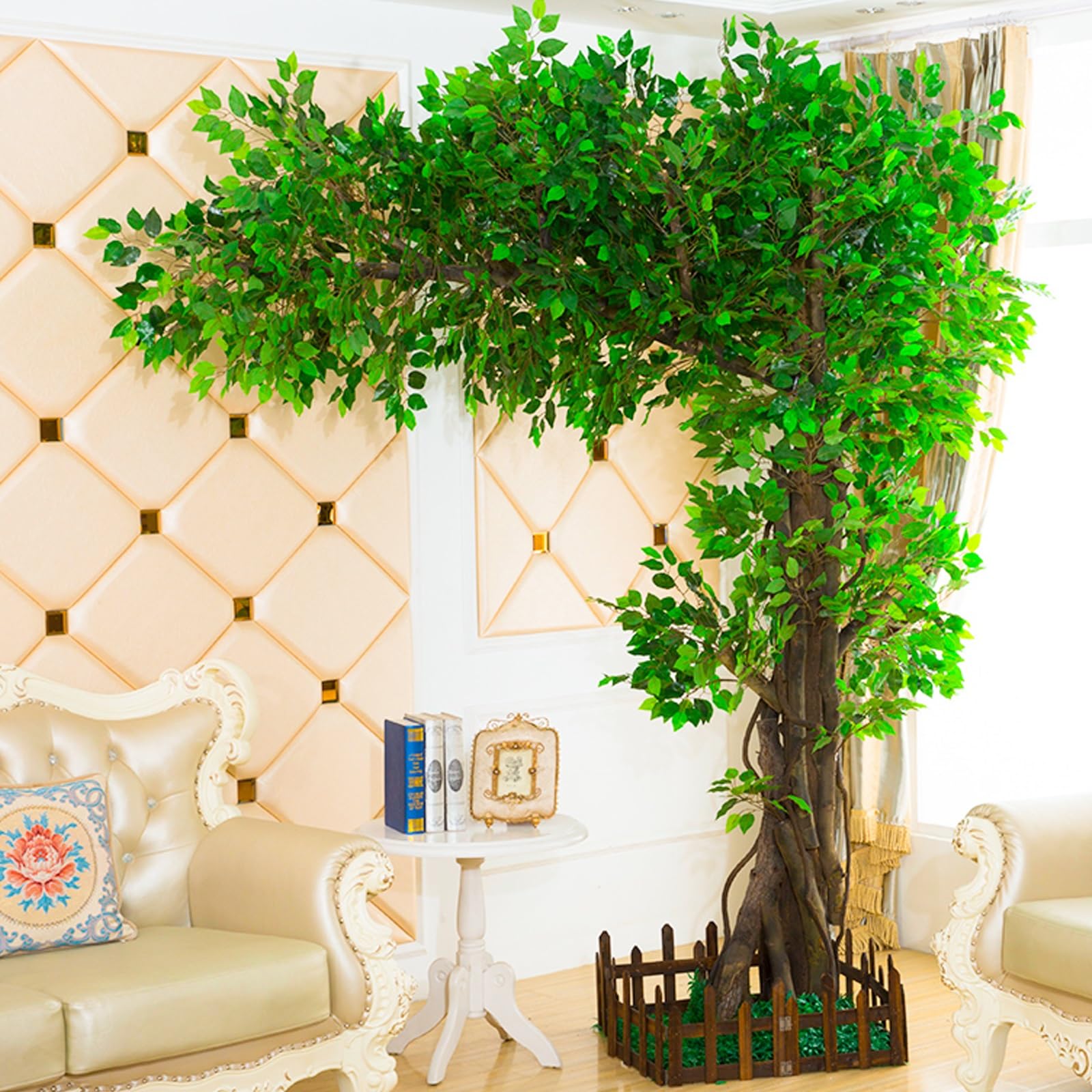 Artificial Banyan Tree, Large Realistic Artificial Tree, for Indoor & Outdoor Home Office Party Decor(5x5m)