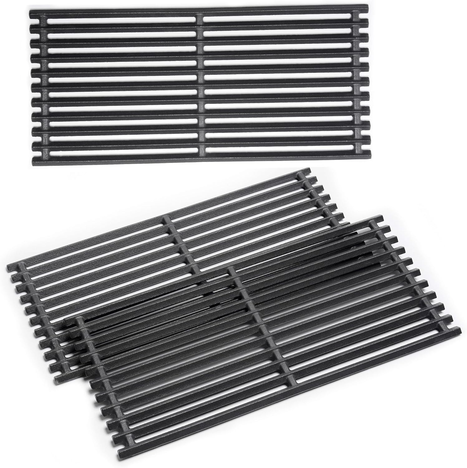 17" Grill Grates Replacement Parts for Charbroil Tru Infrared 3 Burner 466242616 463243016 466242515 463342420 463242516 466242516 G474-0017-W2 G466-0025-W1A for Char-Broil Cast Iron Cooking Grids