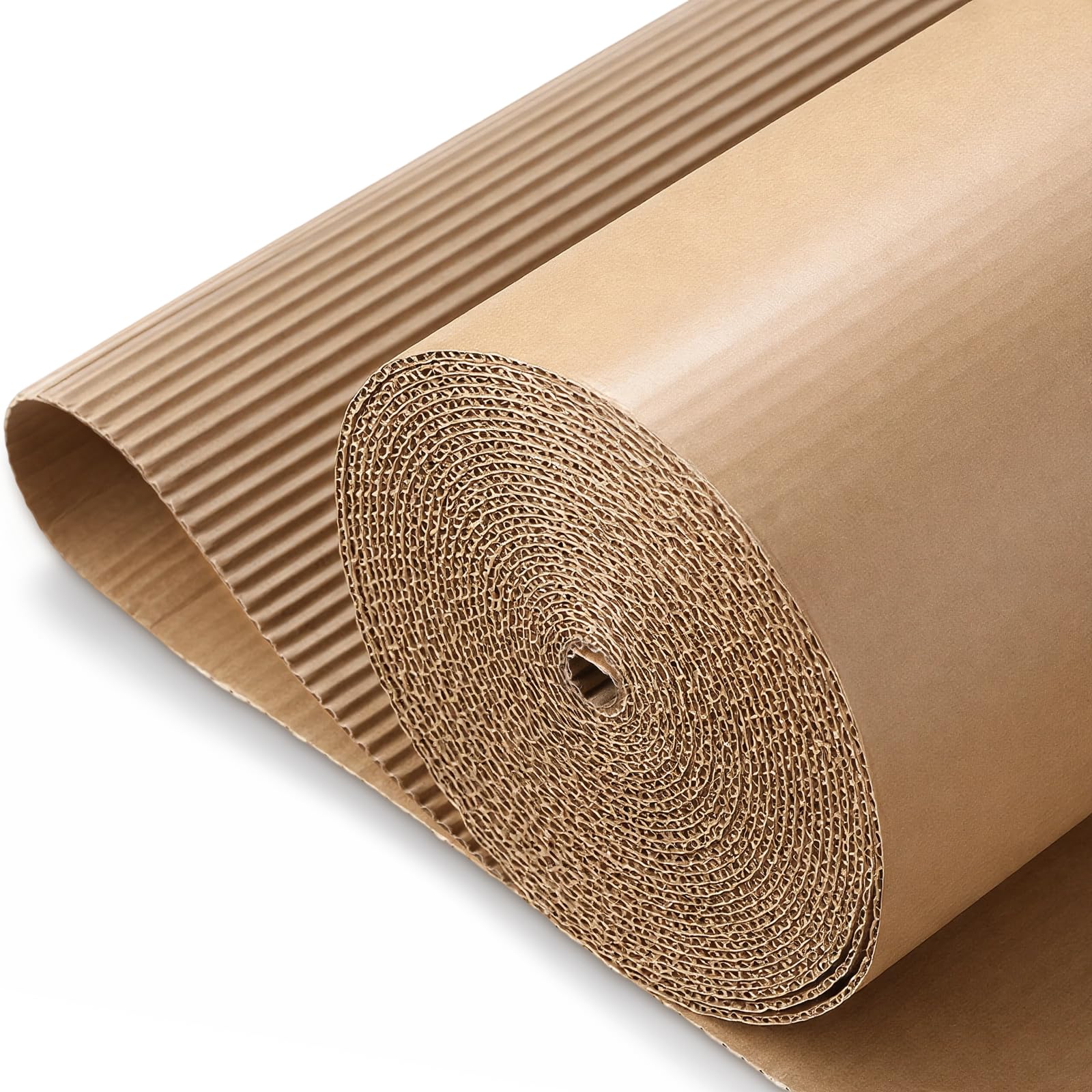 MotiMind Corrugated Cardboard Roll, 17 x 400 Inch Single Face Cushioned