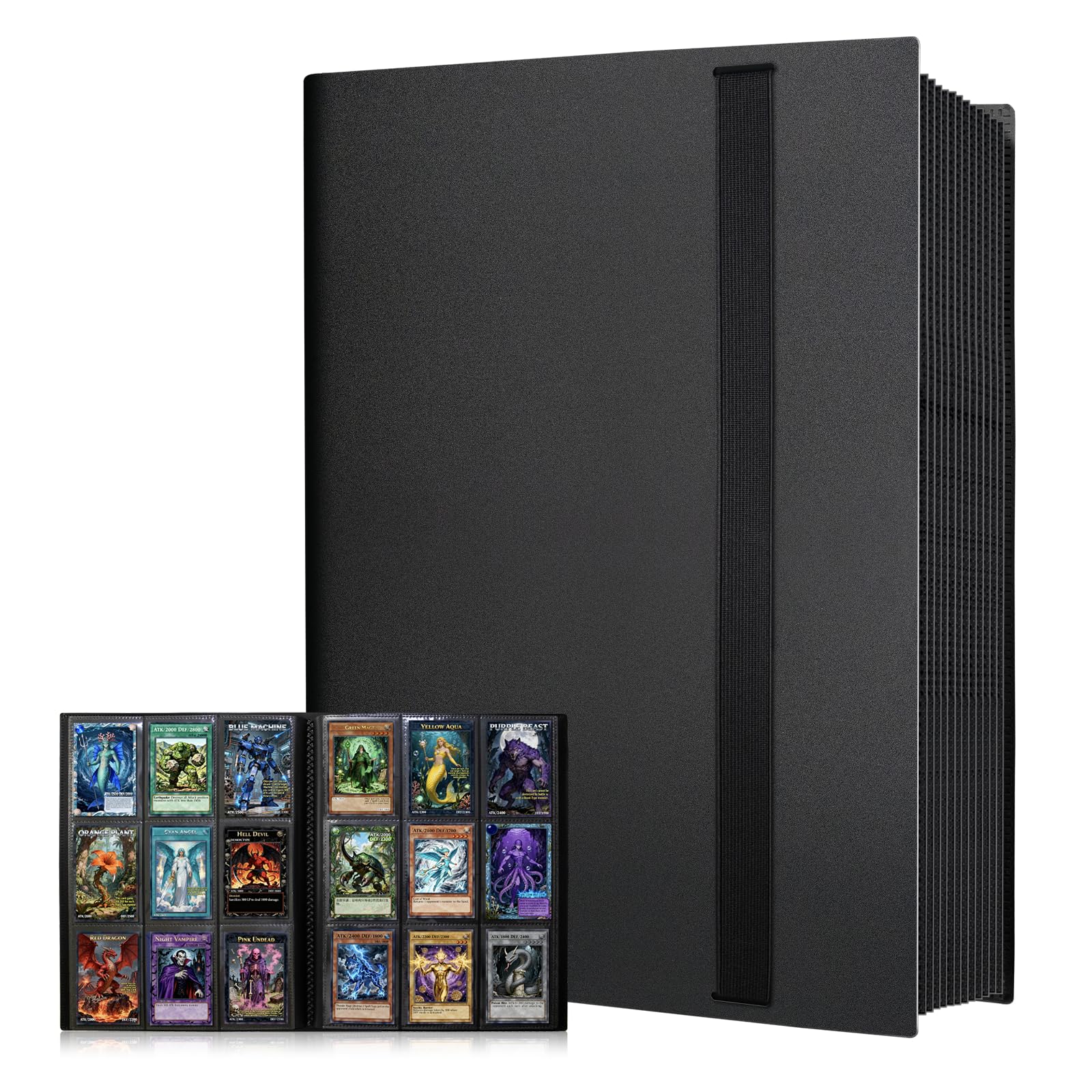 KIOEEE Card Binder 9 Pocket, PP Cover Trading Card Binder for 540 Cards, Sturdy Card Collection Album, Card Holder Folders for MTG, TCG, Game Cards & Sports Cards