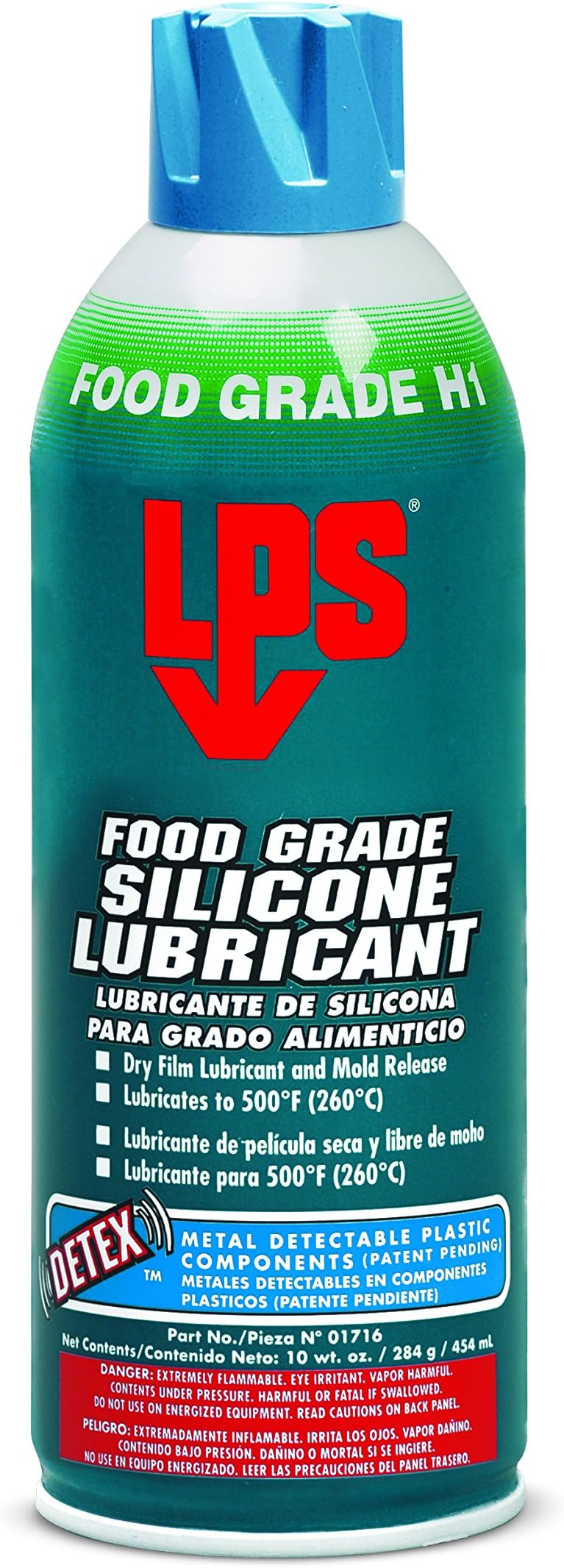 LPS - 1716 Food Grade Silicone Lubricant, 10 oz Aerosol (Pack of 12)