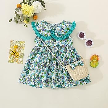 ワンピース Ruffle Sleeve Dress 6y Amazon.com: Kids Toddler Baby Girl Ruffle Long Sleeve Dress