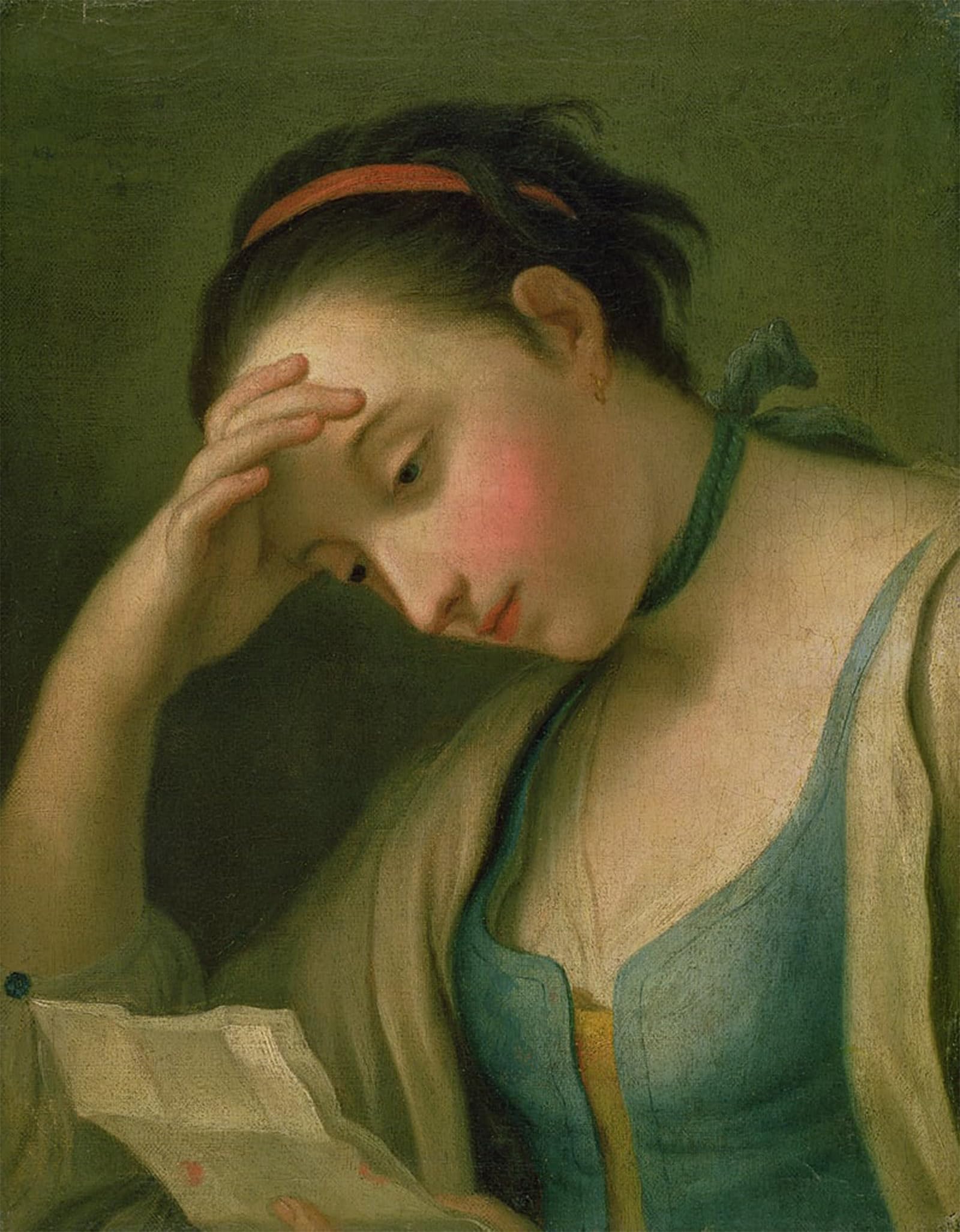 Serendipitp No Frame Aesthetic Poster Photo Wall Print Retro Picture Portrait Of A Woman By Pietro Antonio Rotari Modern Wall Artwork For Home Decor 60X90cm